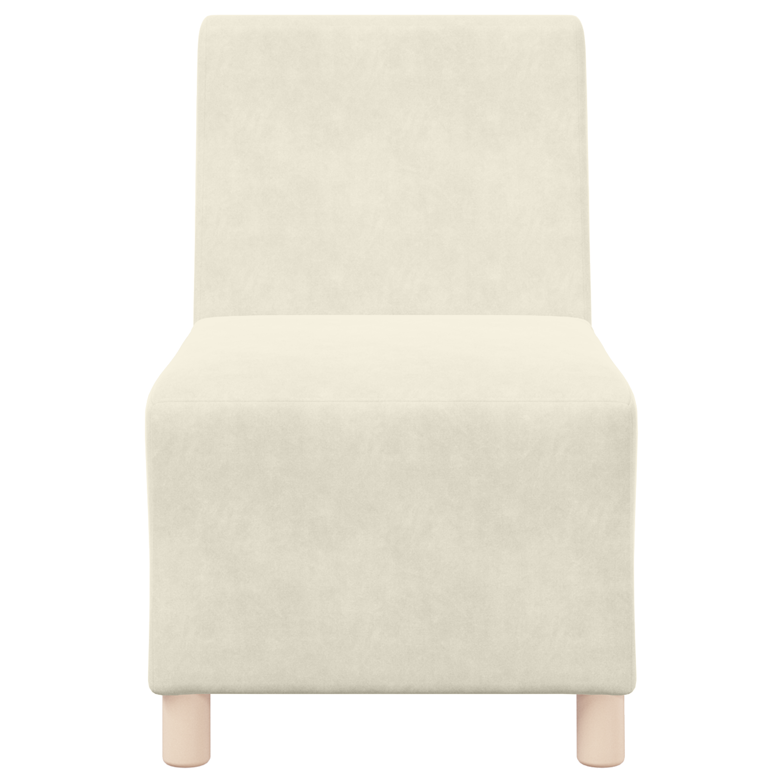 Kanapék székek 2 pcs krém 55 x 74 x 82 cm bársony Kanapék székek 2 pcs krém 55 x 74 x 82 cm bársony