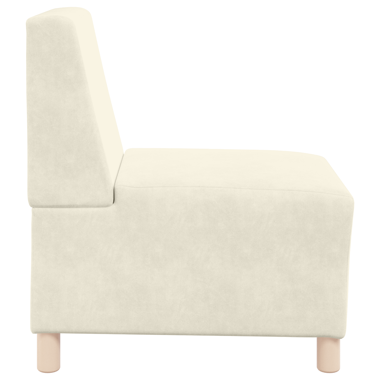 Kanapék székek 2 pcs krém 55 x 74 x 82 cm bársony Kanapék székek 2 pcs krém 55 x 74 x 82 cm bársony