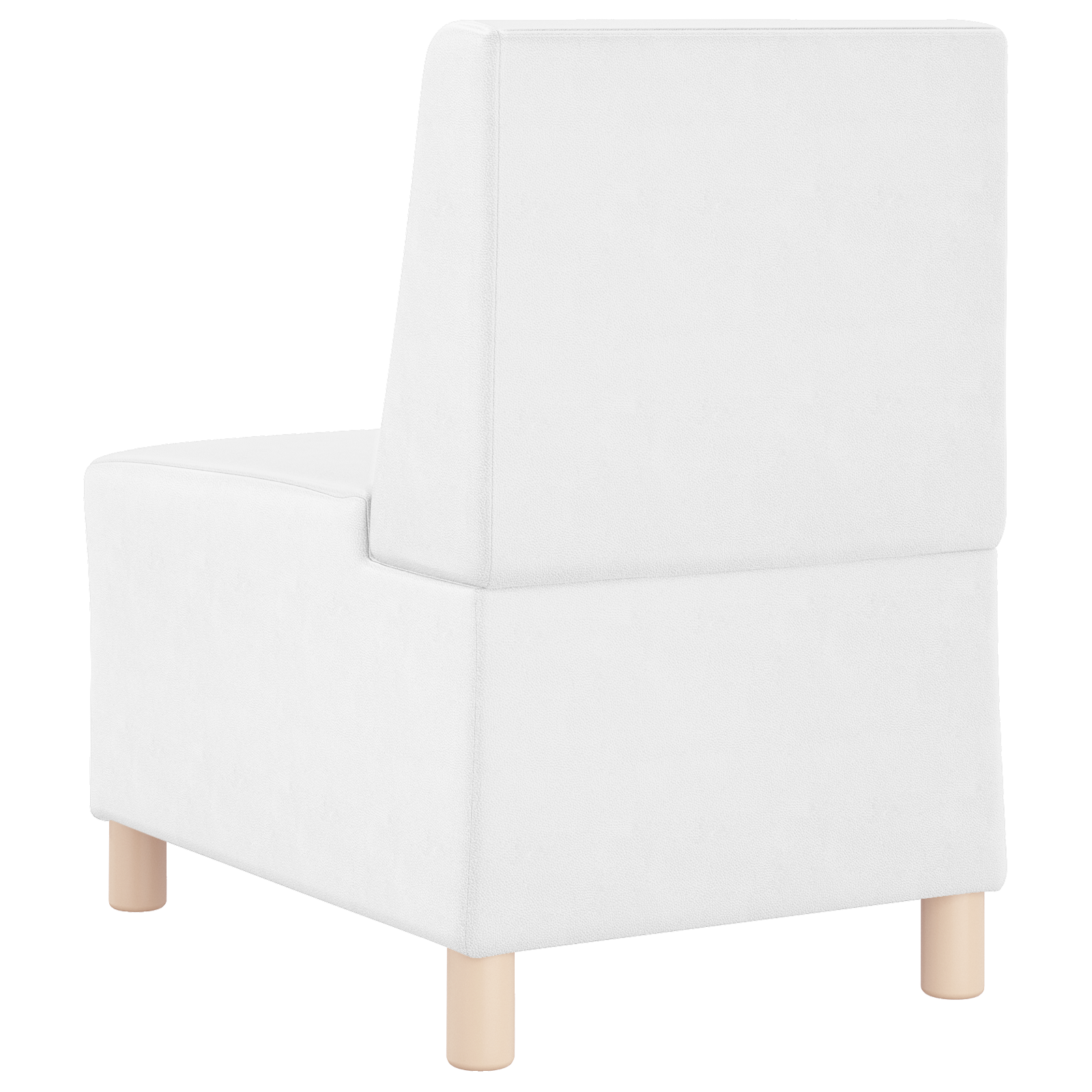 Kanapék székek 2 pcs fehér 55 x 74 x 82 cm műbőr Kanapék székek 2 pcs fehér 55 x 74 x 82 cm műbőr