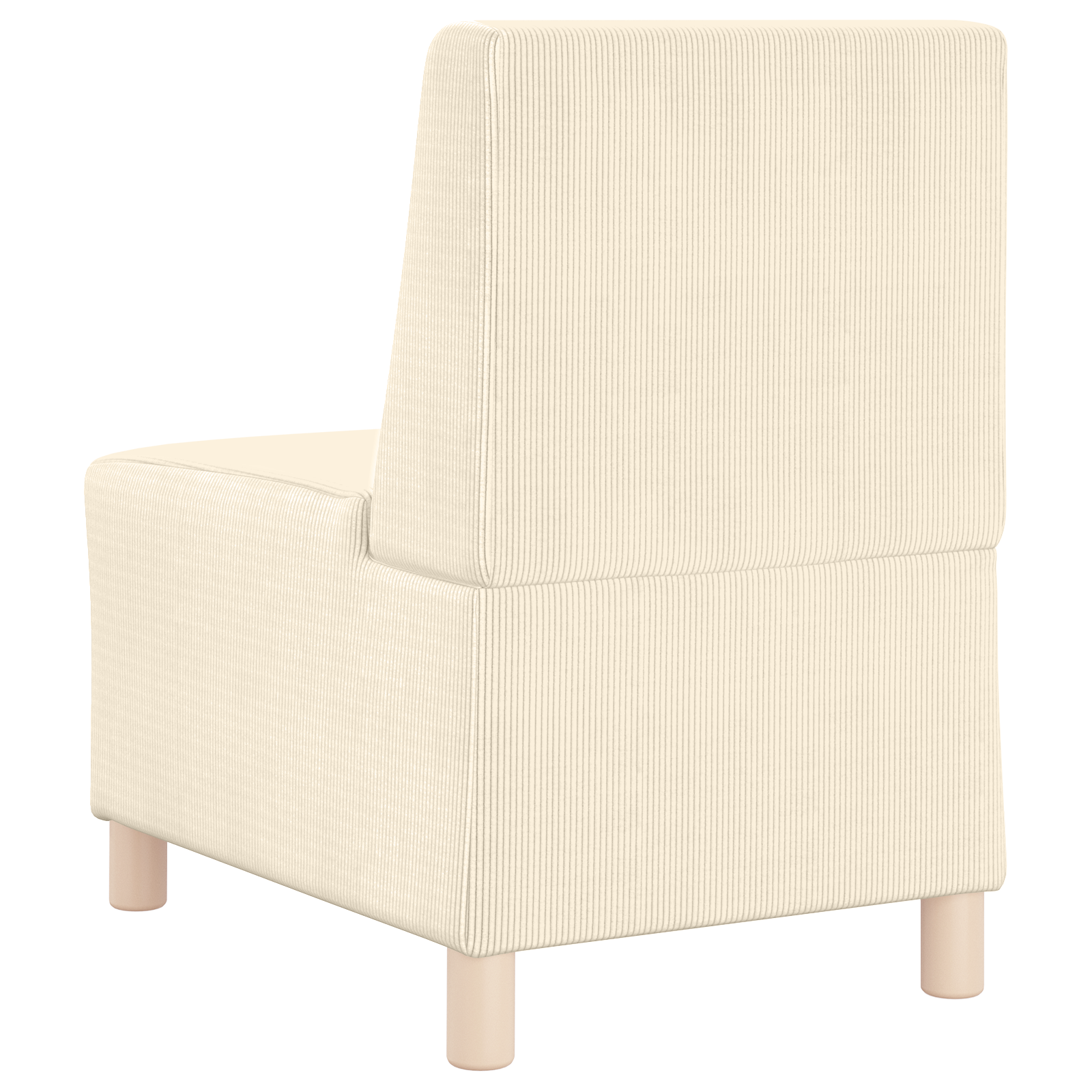 Sofa chiar 3 pcs krém 55 x 74 x 82 cm bársony anyag