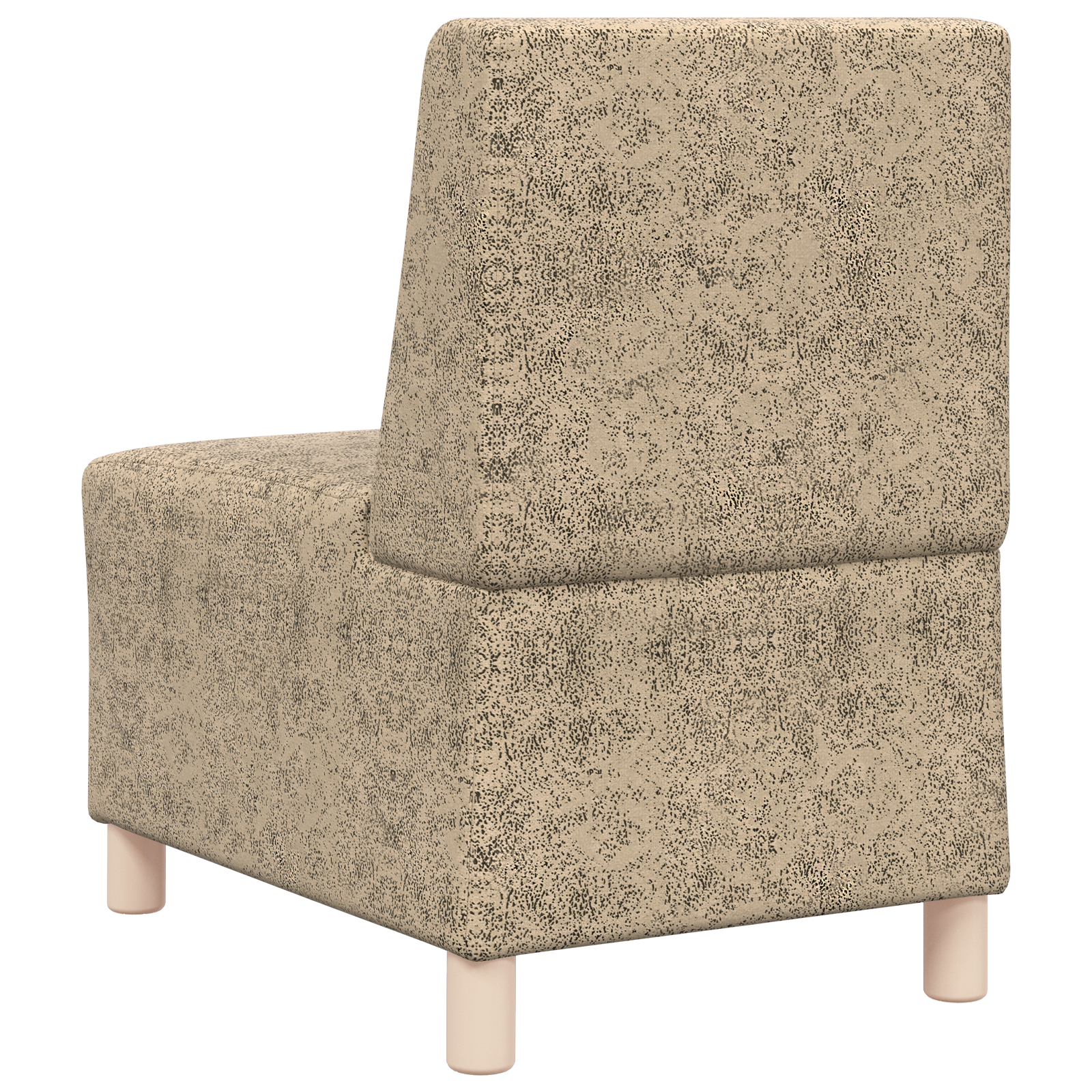 Fotel párnával 3 pcs világosszürke 55 cm műbőr velúr