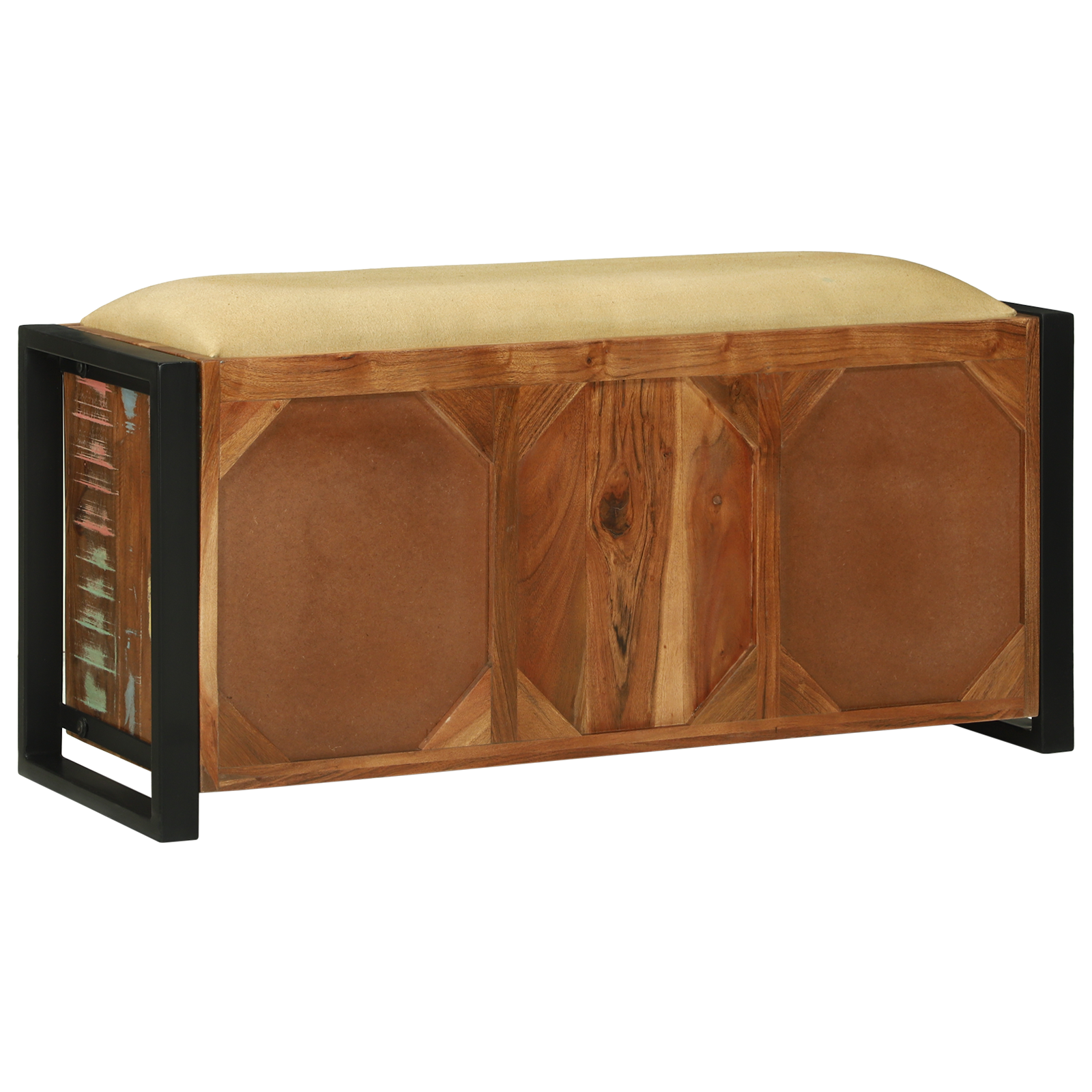 Pad szekrény multicolor 100x35x50 cm tömör újrahasznosított fa