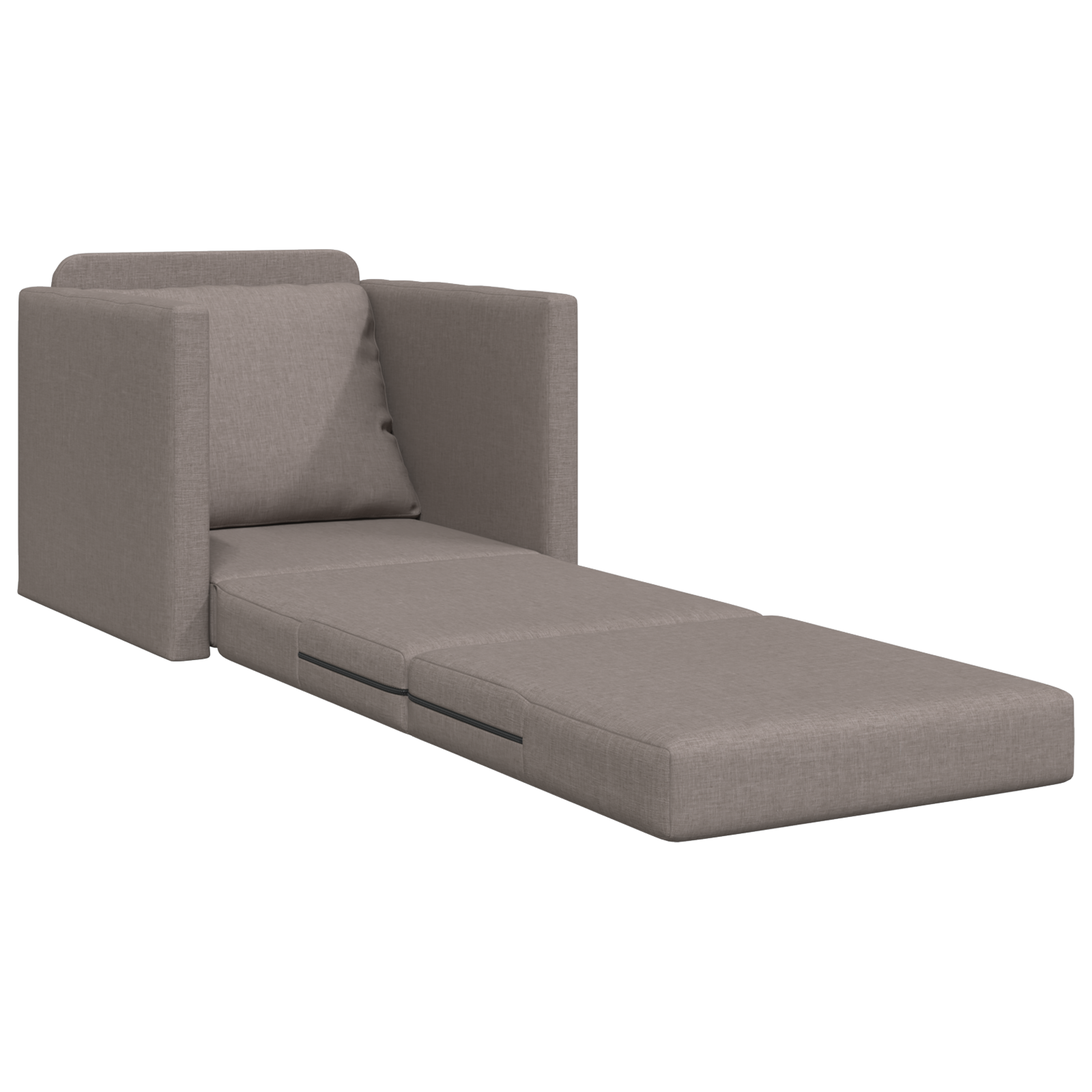 Földi kanapéágy 2 az 1-ben taupe 74x77x81 cm szövet Földi kanapéágy 2 az 1-ben taupe 74x77x81 cm szövet