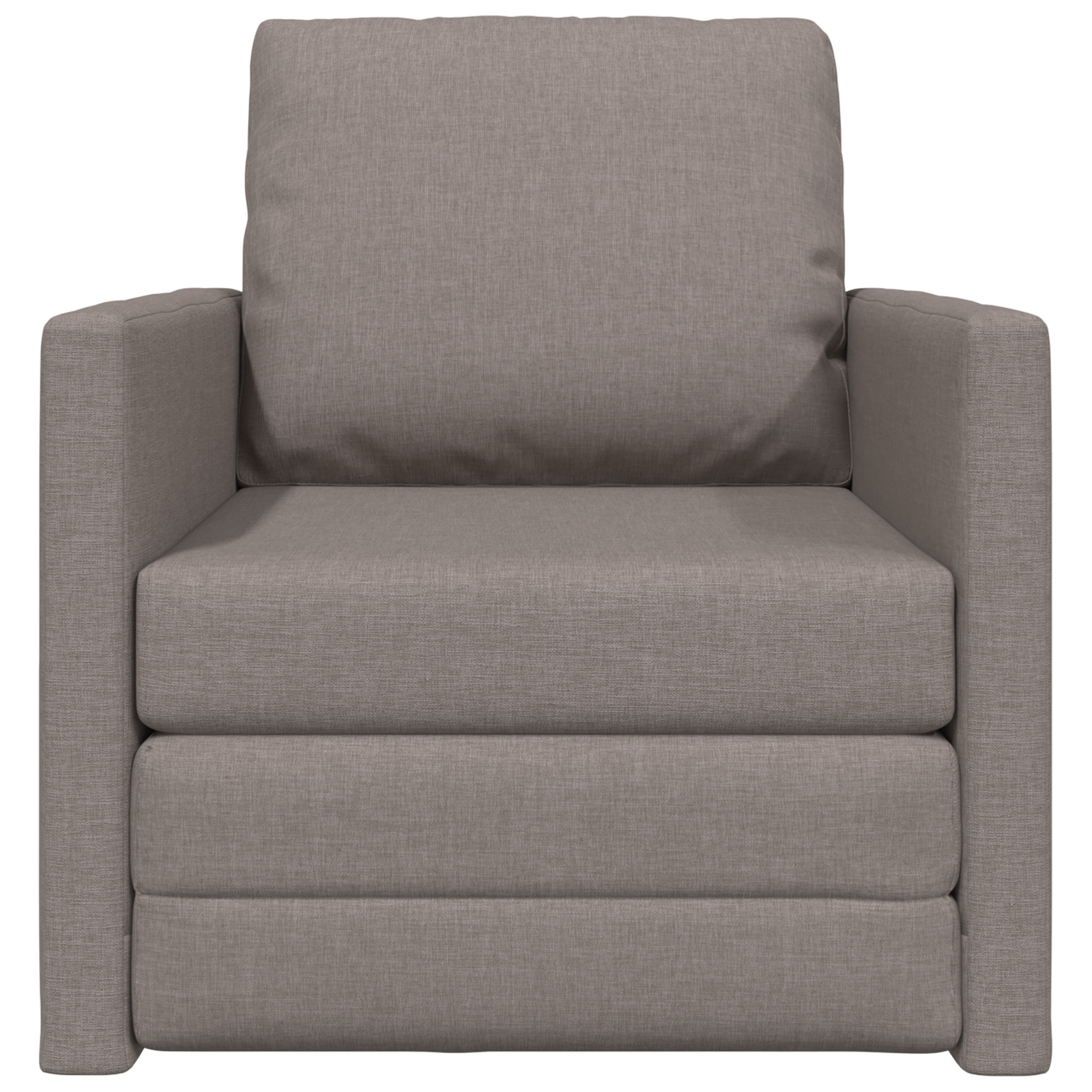 Földi kanapéágy 2 az 1-ben taupe 74x77x81 cm szövet Földi kanapéágy 2 az 1-ben taupe 74x77x81 cm szövet