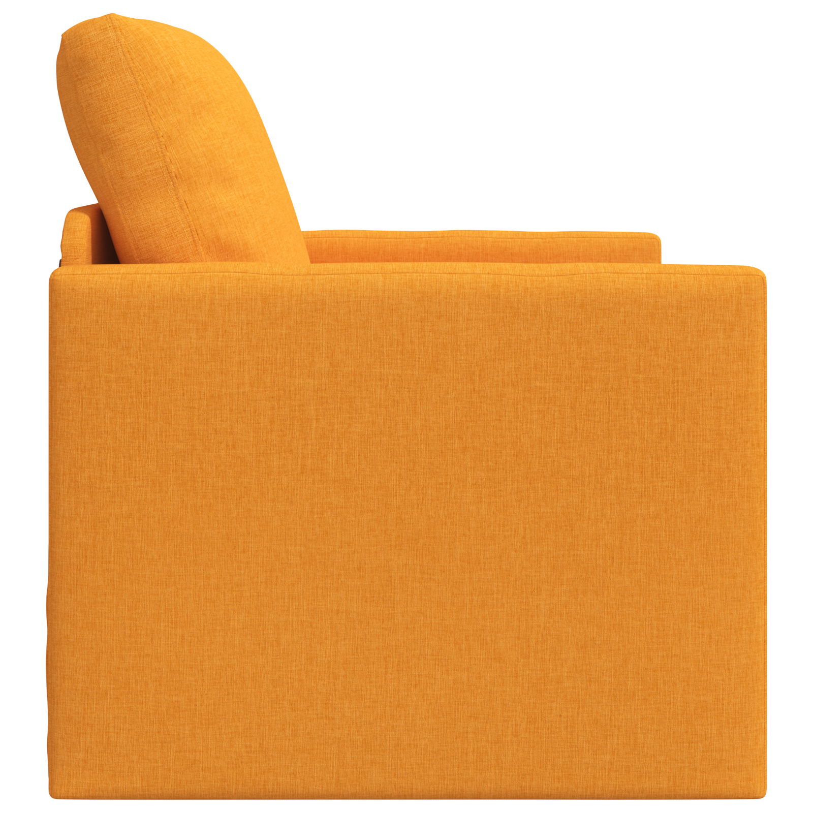 Padlókanapé ágy 2 az 1-ben sötétsárga 74x77x81 cm textil Padlókanapé ágy 2 az 1-ben sötétsárga 74x77x81 cm textil