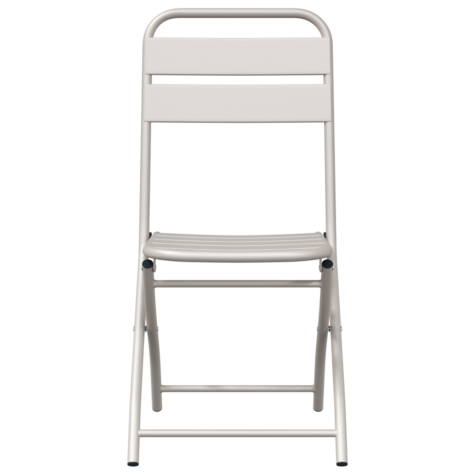 Összecsukható kerti székek 2 db bézs 42x52x82 cm porszórt acél