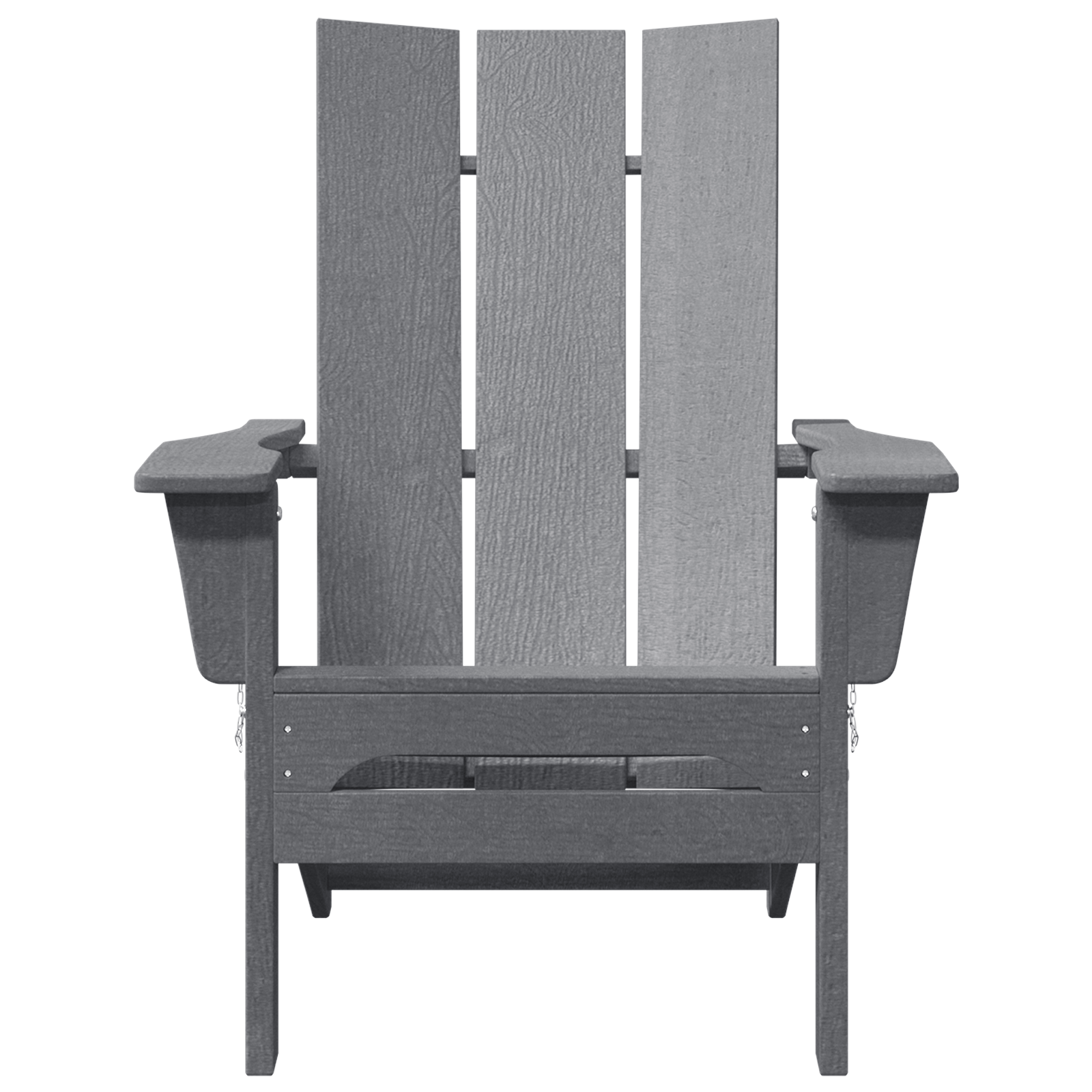 Összecsukható adirondack szék világosszürke 74.5x80.5x90 cm hdpe