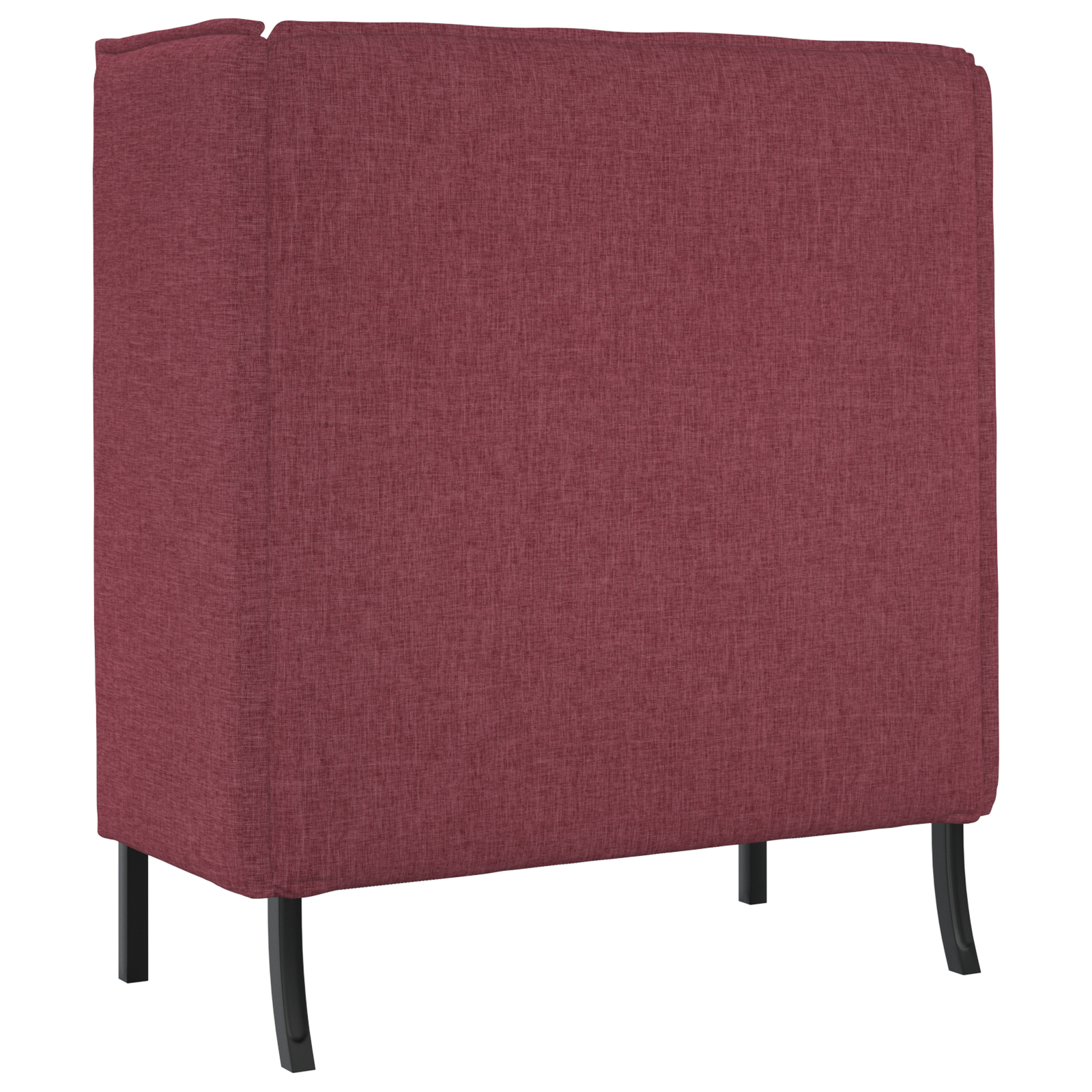 Magas háttámlású kanapé burgundi vörös 109x56x121 cm szövet Magas háttámlású kanapé burgundi vörös 109x56x121 cm szövet