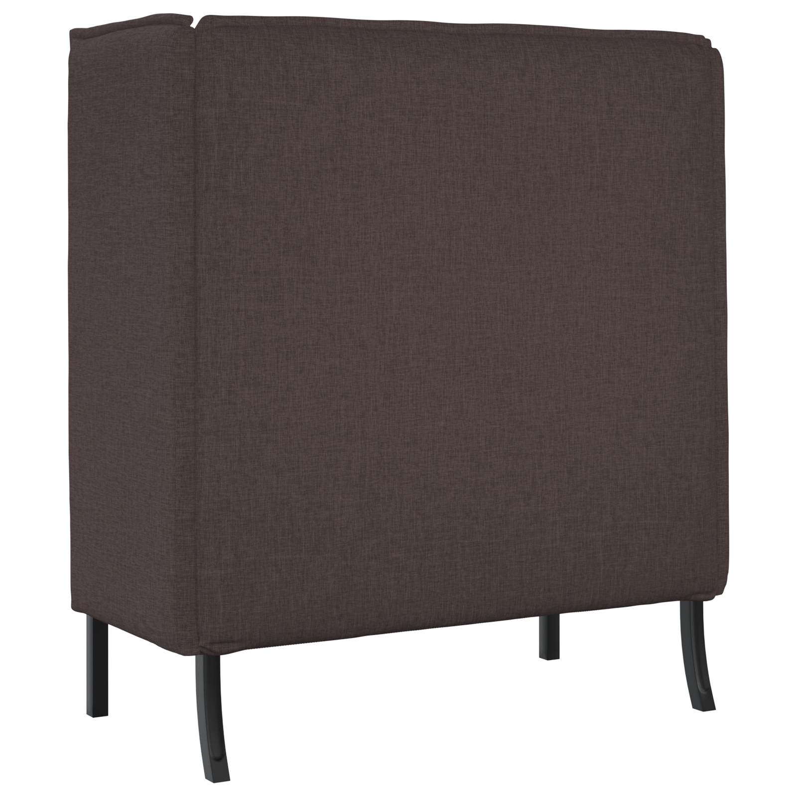 Magas háttámlás kanapé sötétbarna 109x56x121 cm szövet Magas háttámlás kanapé sötétbarna 109x56x121 cm szövet