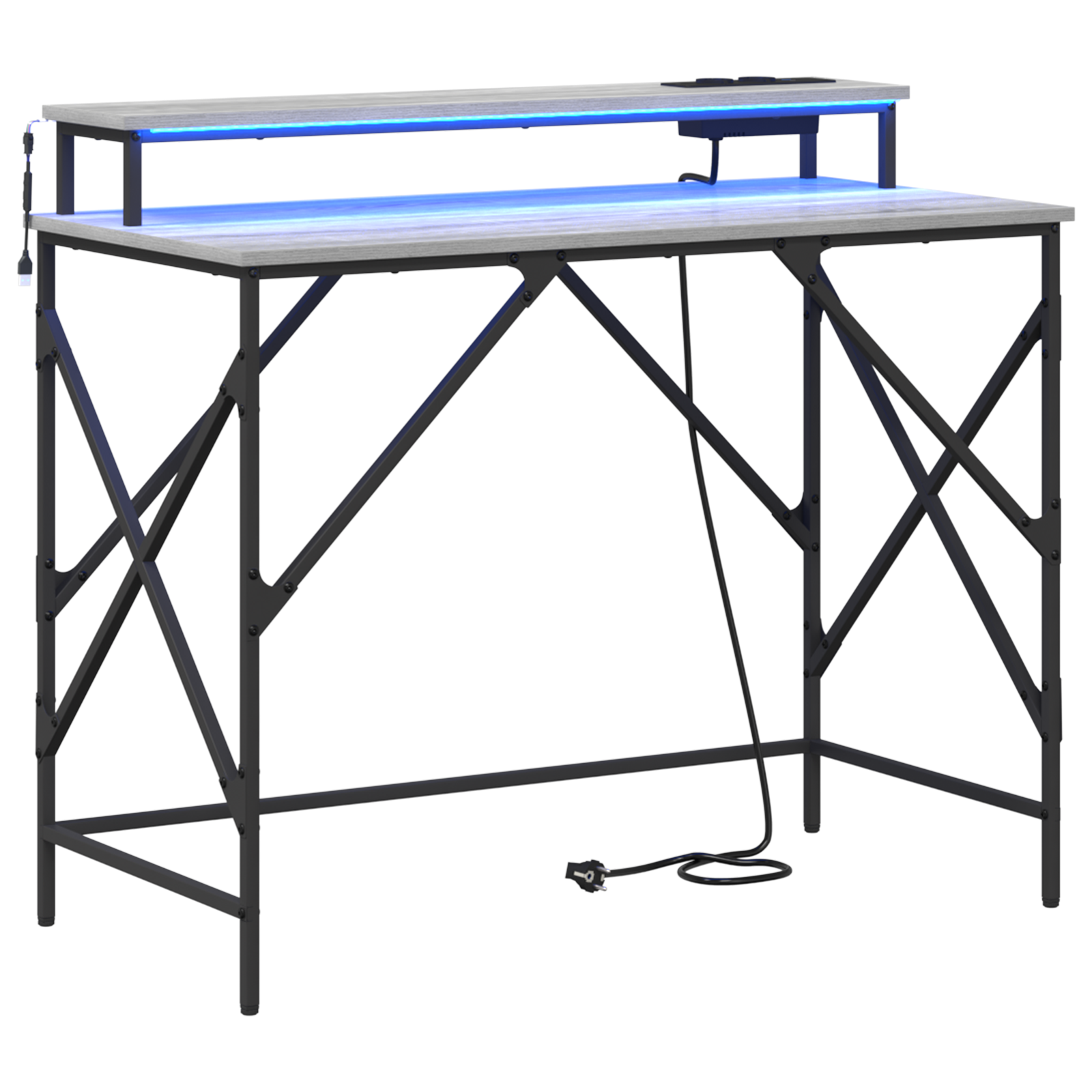 Asztal szürke sonoma 100 x 50 x 86.5 cm faanyag Asztal szürke sonoma 100 x 50 x 86.5 cm faanyag