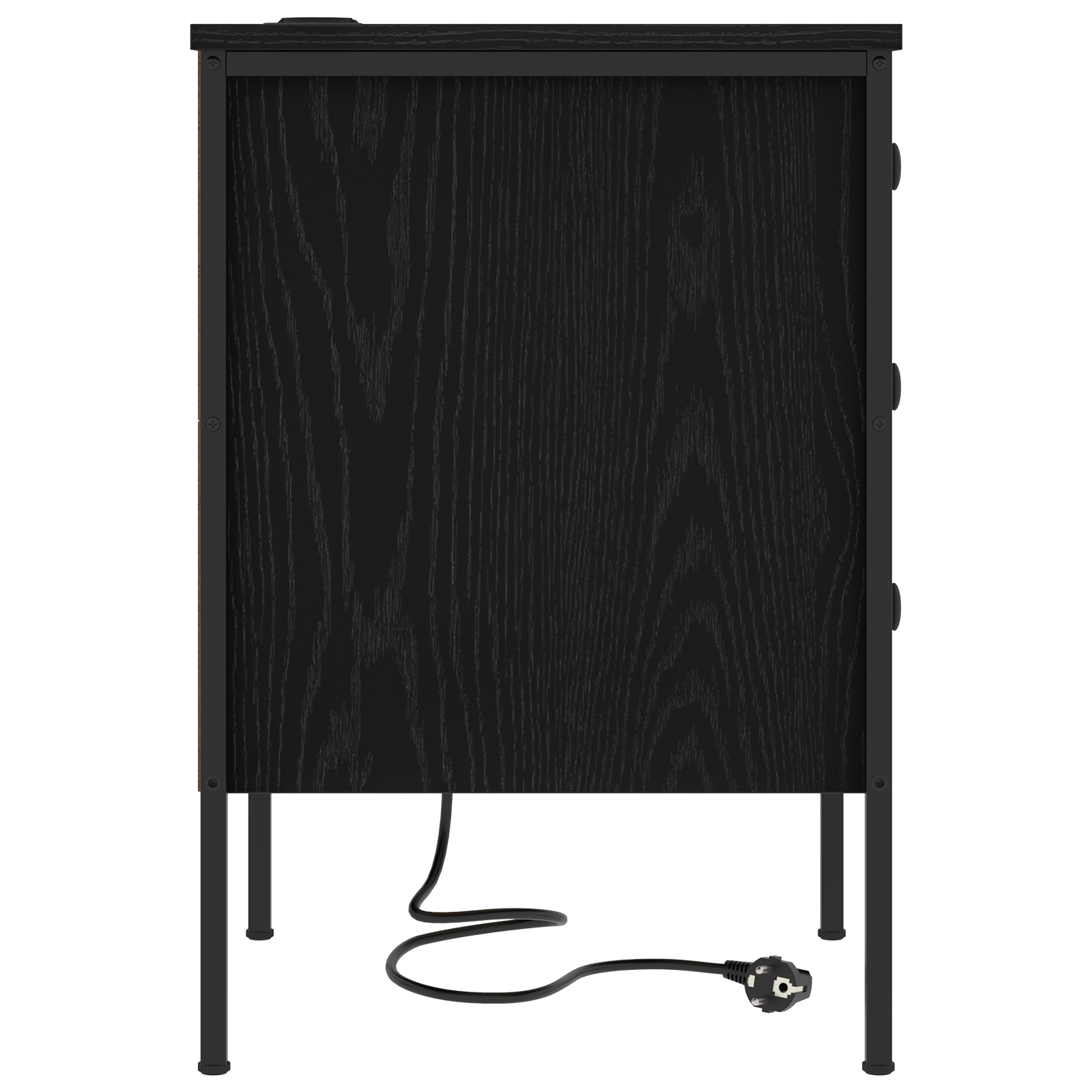 Éjjeli szekrények 2 pcs musta tammi 42 x 41 x 61 cm faanyag
