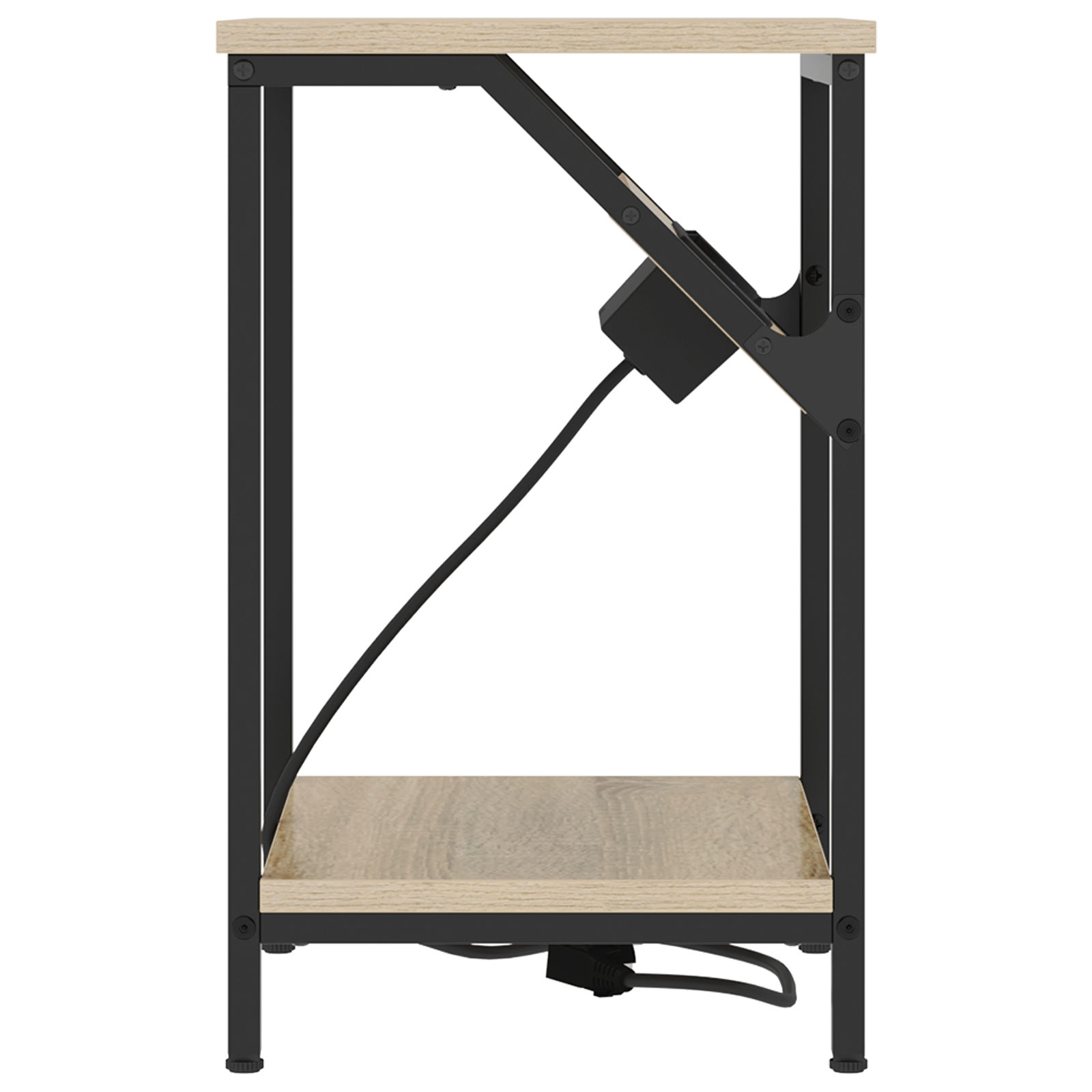 Éjjeli szekrények 2 pcs sonoma tölgy 38 x 30 x 48 cm faanyag Éjjeli szekrények 2 pcs sonoma tölgy 38 x 30 x 48 cm faanyag