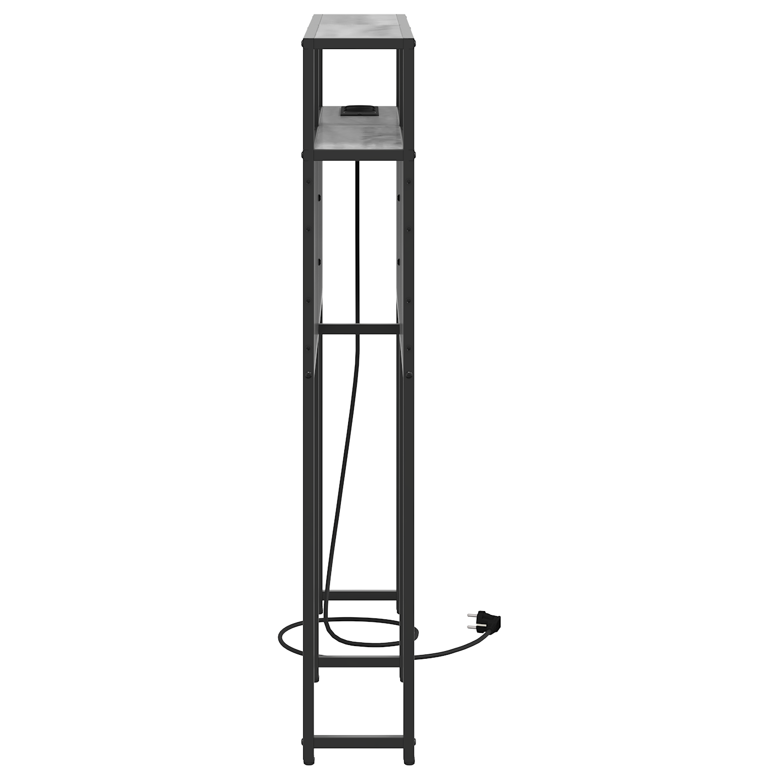Tároló fejtámla fejtámlával tárolóval szürke sonoma 80 cm faanyag