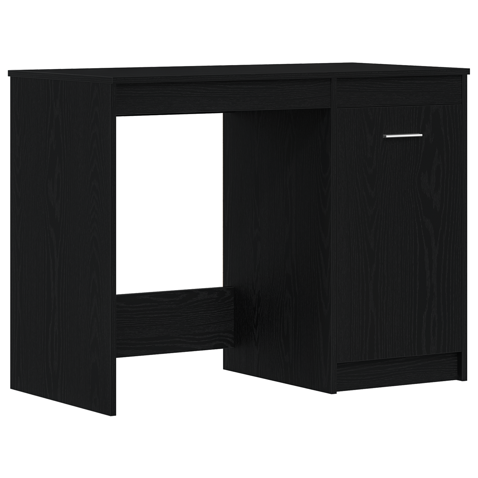 Asztal fekete tölgy 100x50x76 cm szerelt fa
