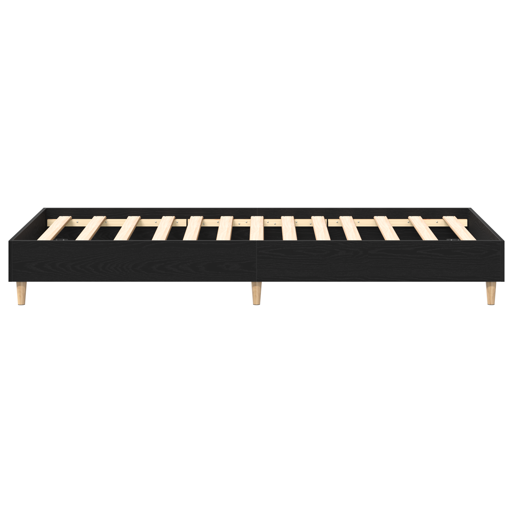 90x200 cm-es fekete tölgy műanyag ágykeret 90x200 cm-es fekete tölgy műanyag ágykeret