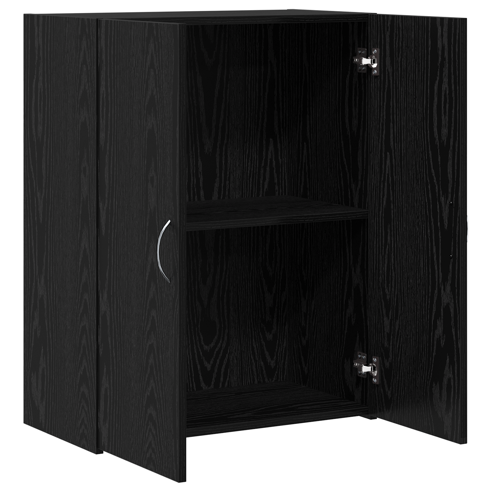 Iroda szekrény fekete tölgy 60x32x77.5 cm szerelt fa