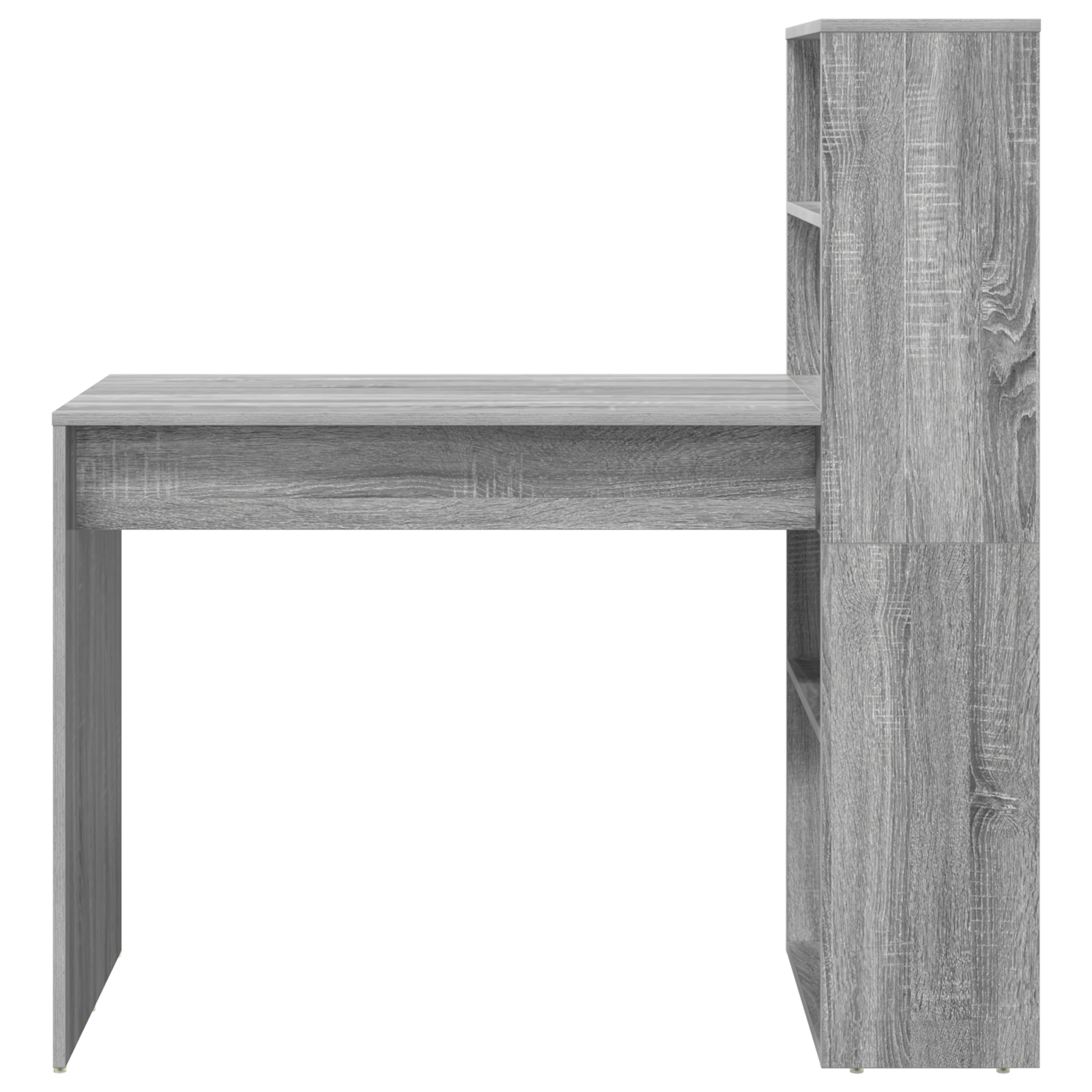 Asztal tárolóval, szürke sonoma 113x54x120 cm forgácslap Asztal tárolóval, szürke sonoma 113x54x120 cm forgácslap