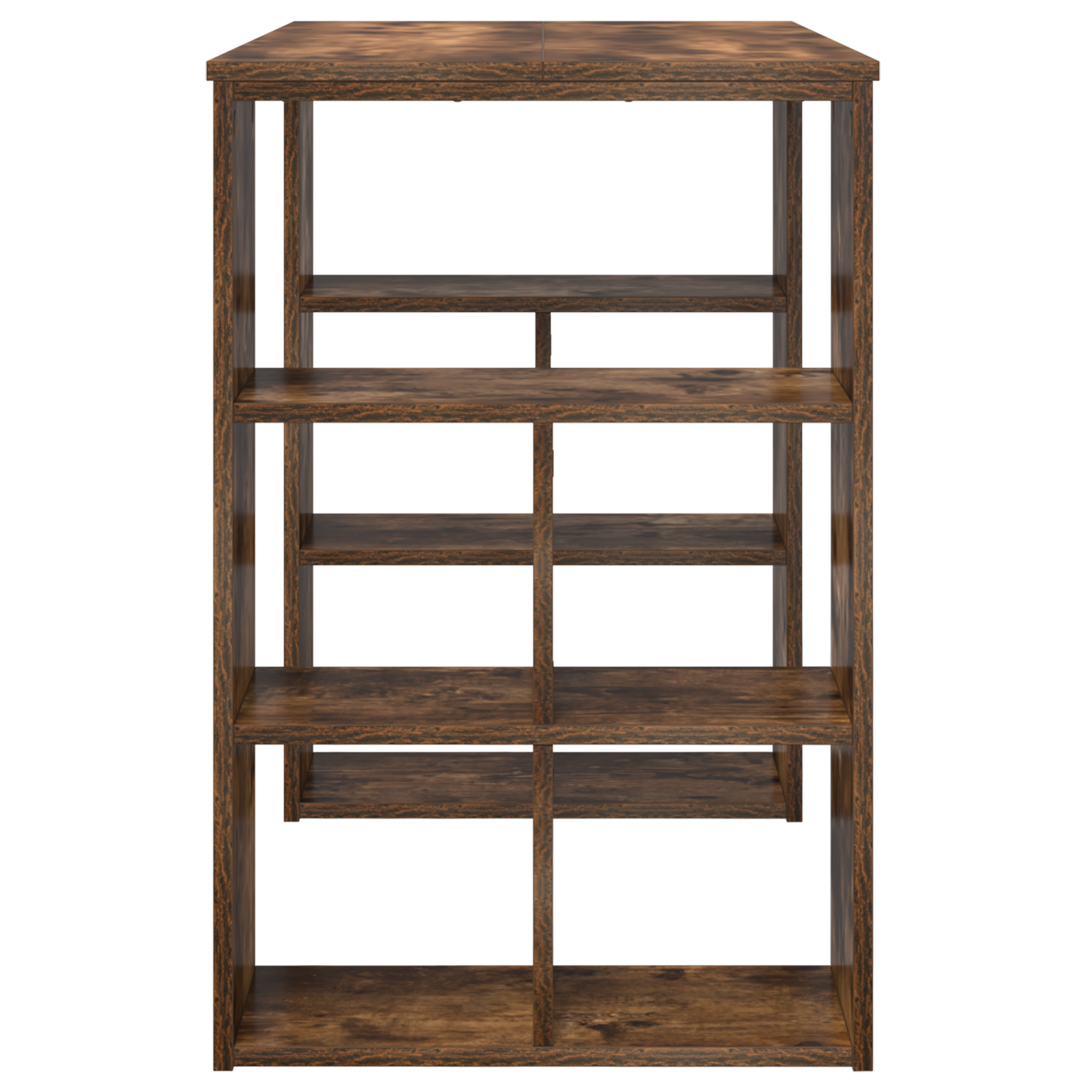 Sarok íróasztal füstölt tölgy szerelt fa közepes sarok íróasztal