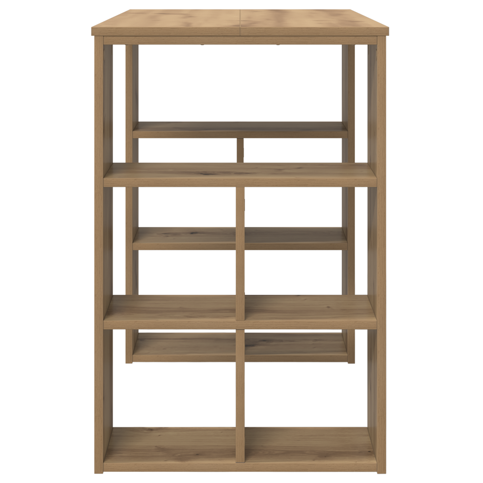 Sarokasztal tömör tölgy szerelt fa közepes sima