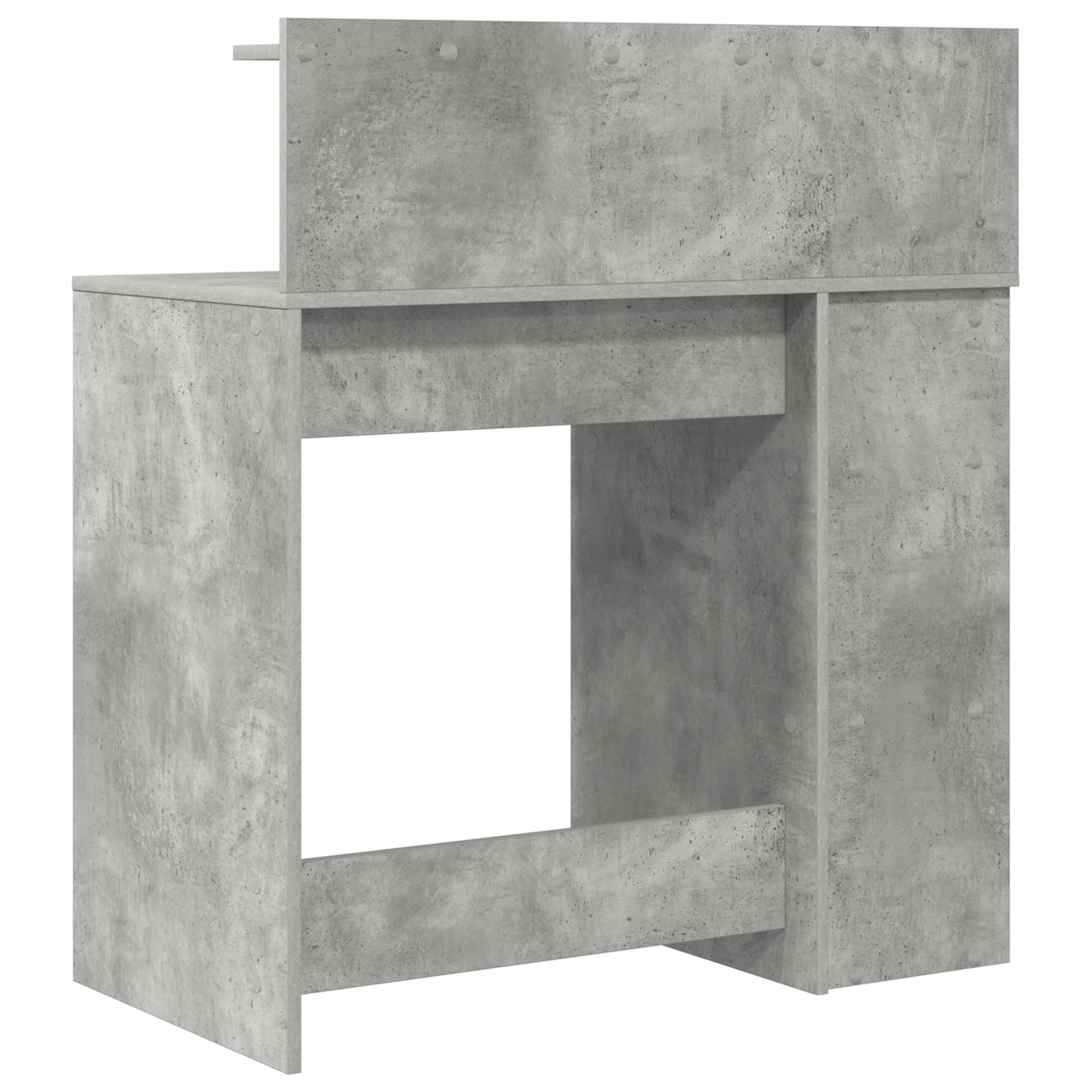 Tárolós asztal beton szürke 90x48x101.5 cm szerelt fa