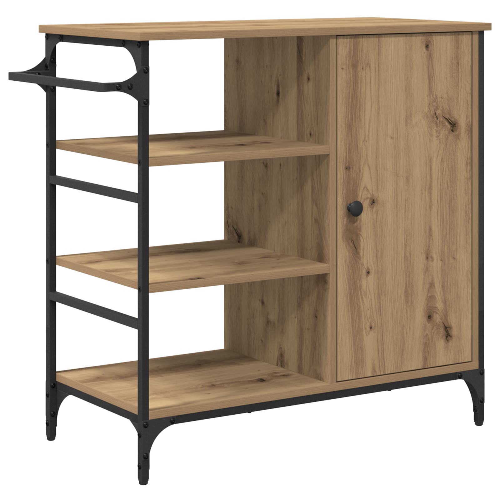 Konyhai kocsi tömör tölgy 87.5x38.5x84.5 cm szerelt fa Konyhai kocsi tömör tölgy 87.5x38.5x84.5 cm szerelt fa