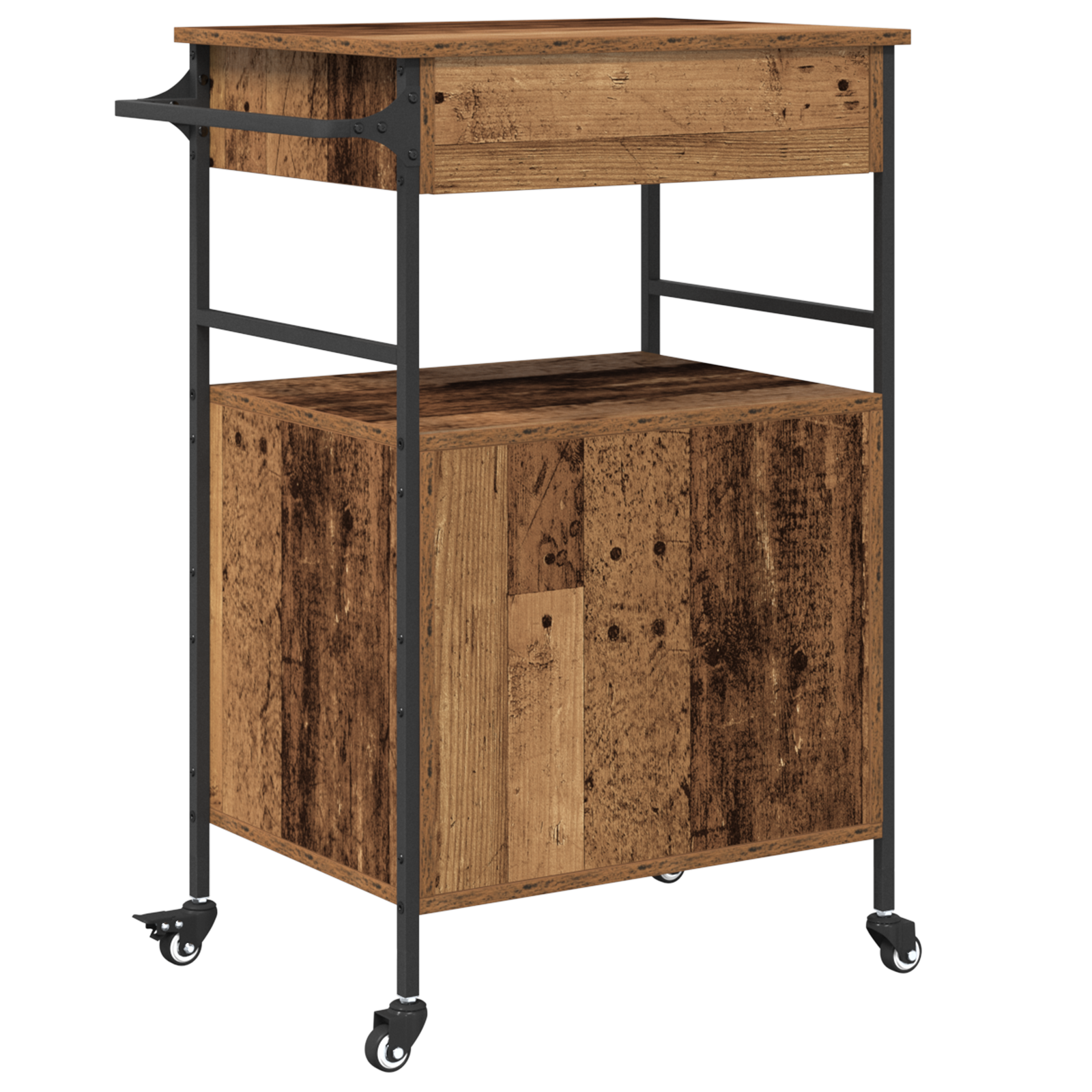 Konyhai kocsi öreg fa 56x43x89.5 cm pektáfa Konyhai kocsi öreg fa 56x43x89.5 cm pektáfa