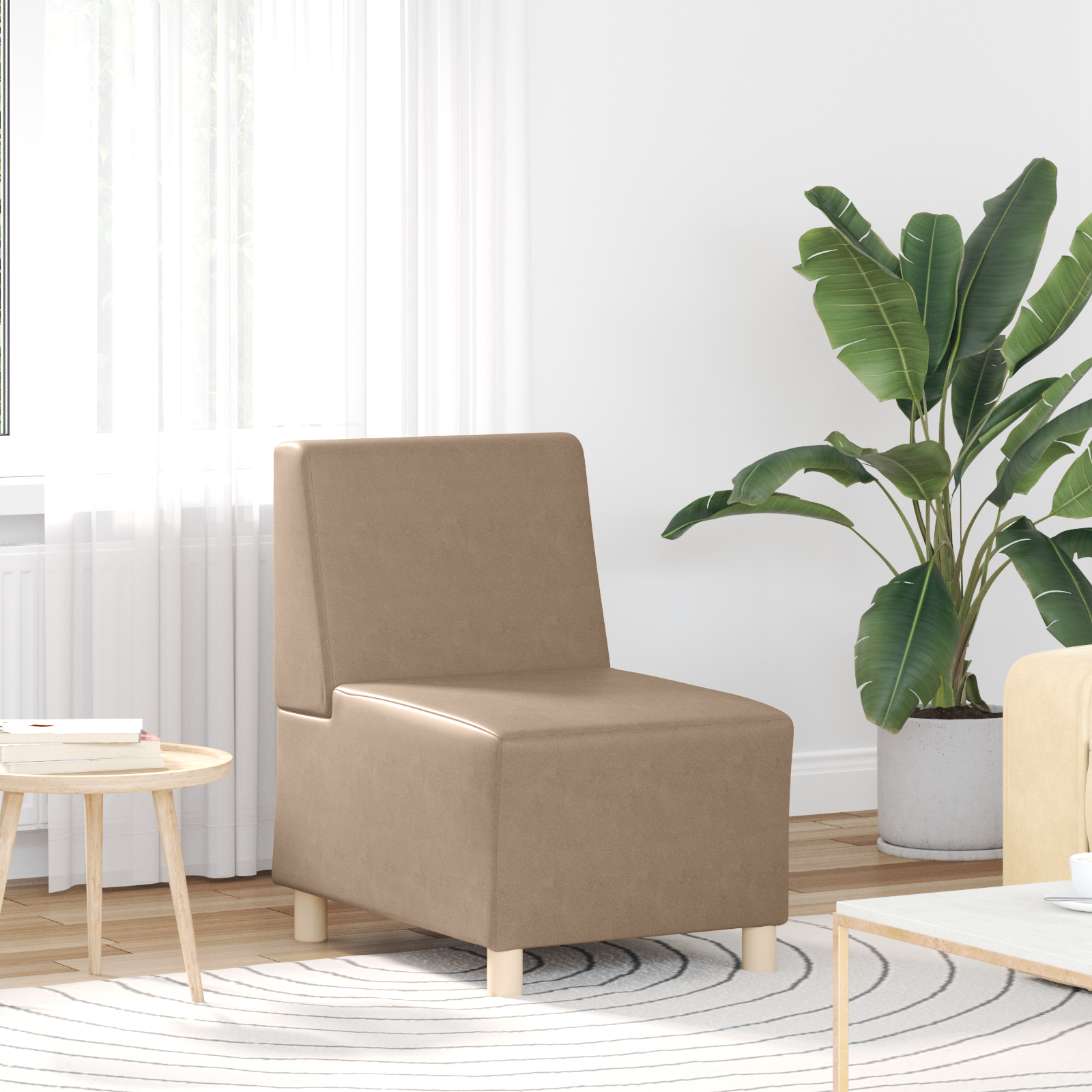 Kanapék székek 2 pcs cappuccino 55 x 74 x 82 cm műbőr