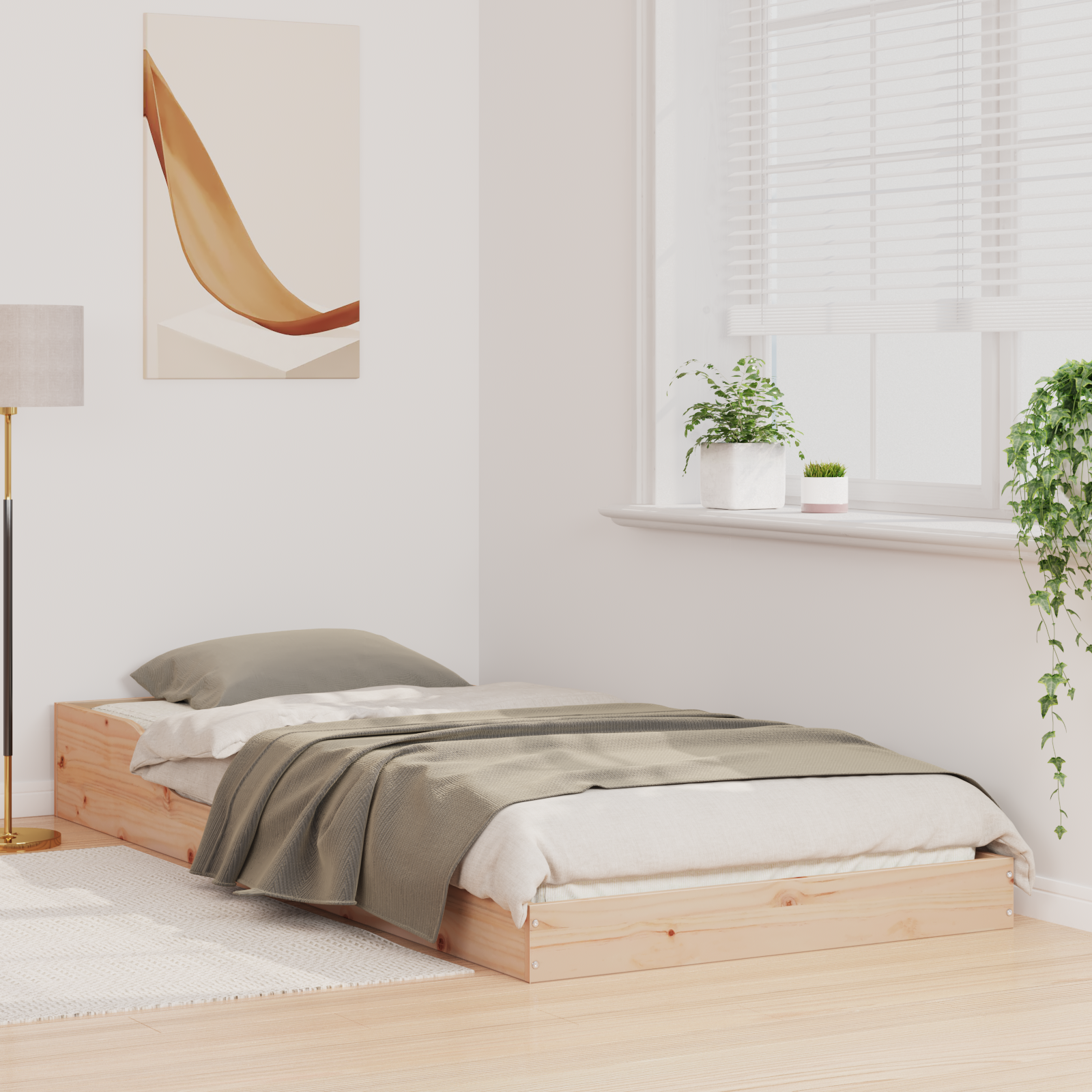 Ágykeret barna 90 x 220 cm tömör fenyőfa Ágykeret barna 90 x 220 cm tömör fenyőfa