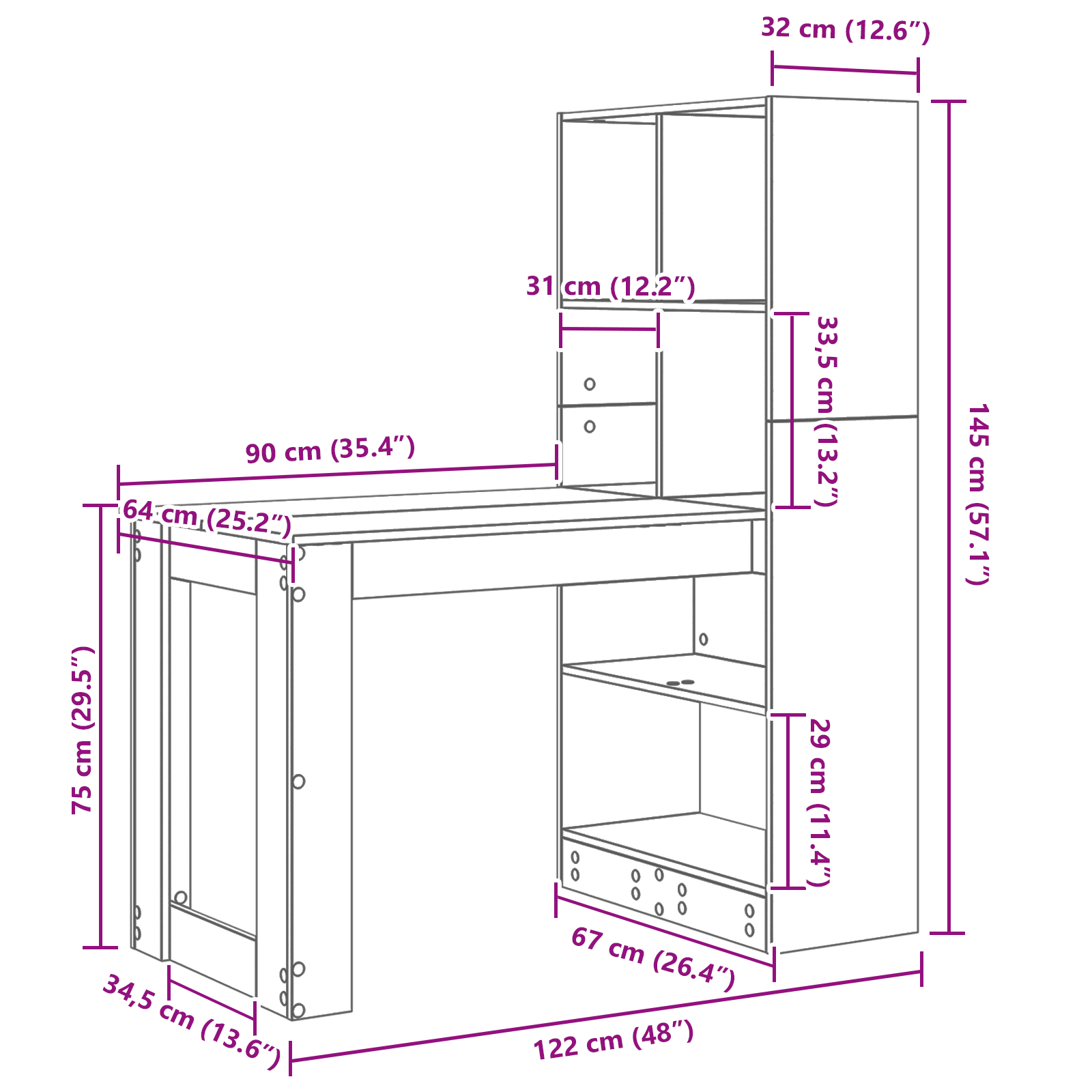 Asztal öreg fa 122 x 67 x 145 cm műgyanta és forgácslap Asztal öreg fa 122 x 67 x 145 cm műgyanta és forgácslap