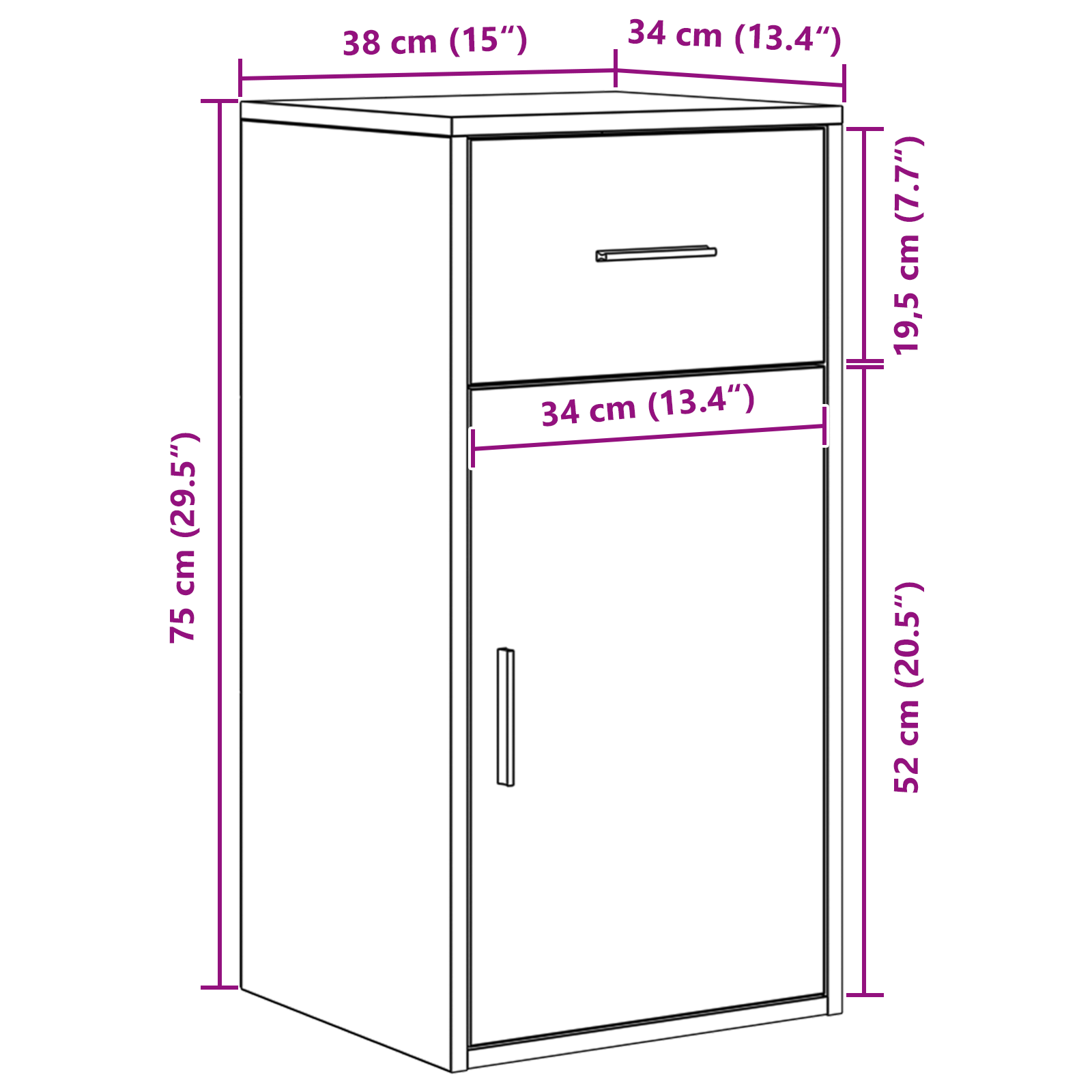 Sarokíróasztal beton szürke 102x88x75 cm mérnöki fa