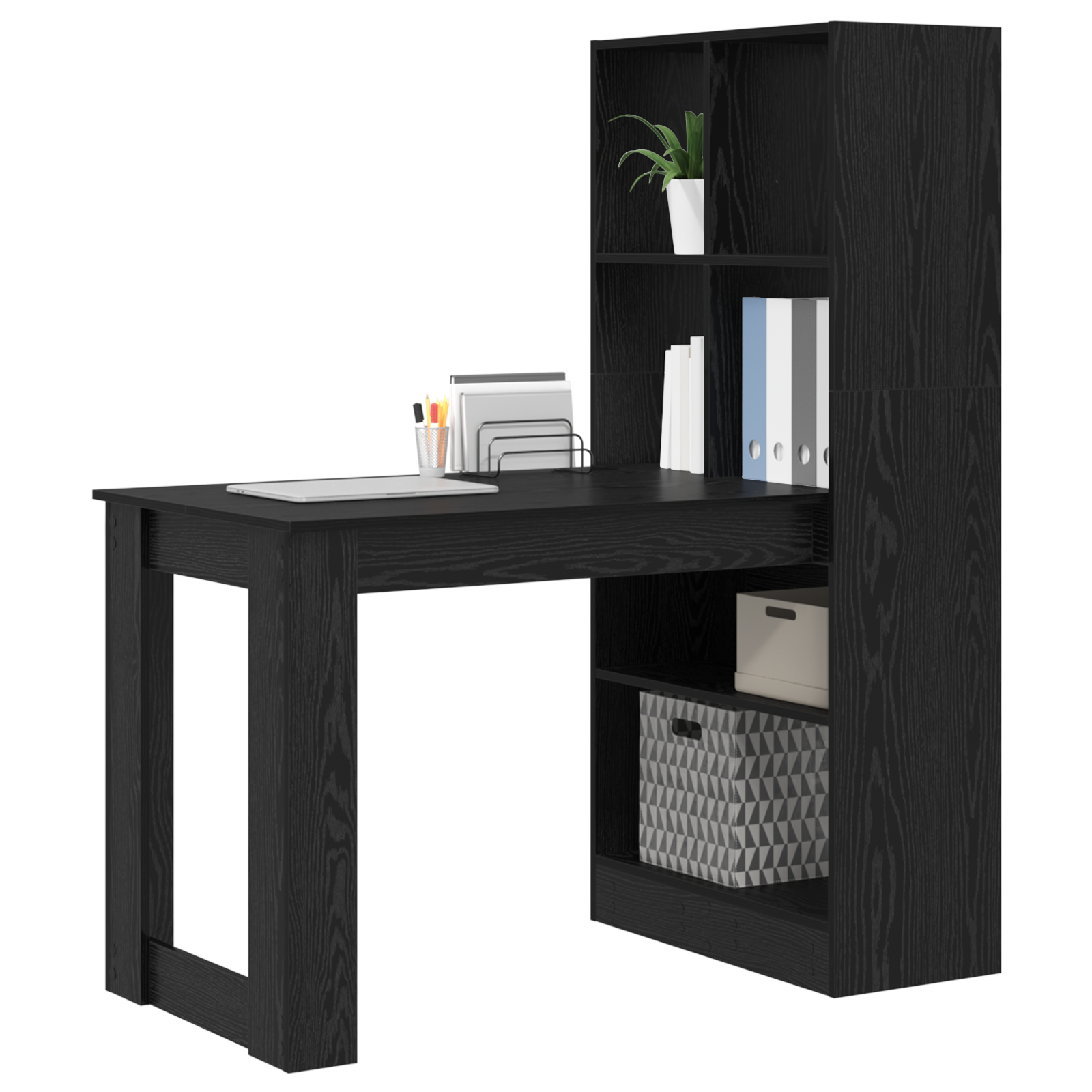 Asztal musta tammi 122 x 67 x 145 cm műgyanta és forgácslap
