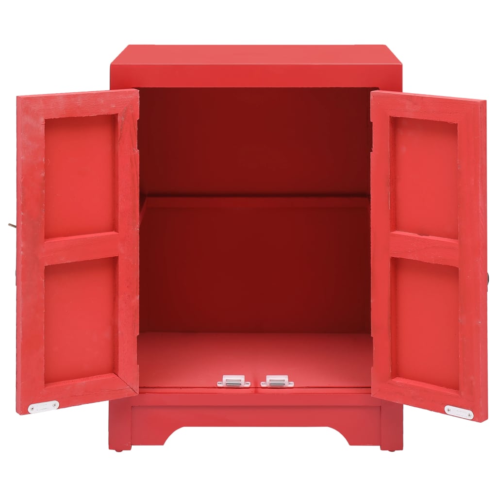 Piros császárfa éjjeliszekrény 38 x 28 x 52 cm