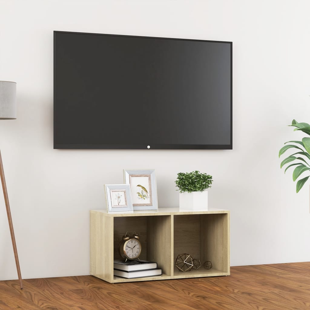 Sonoma-tölgy színű forgácslap tv-szekrény 72 x 35 x 36,5 cm Sonoma-tölgy színű forgácslap tv-szekrény 72 x 35 x 36,5 cm