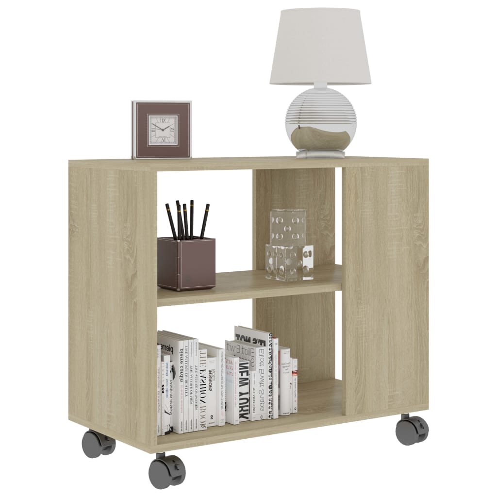 Sonomatölgy színű forgácslap tálalóasztal 70 x 35 x 55 cm Sonomatölgy színű forgácslap tálalóasztal 70 x 35 x 55 cm