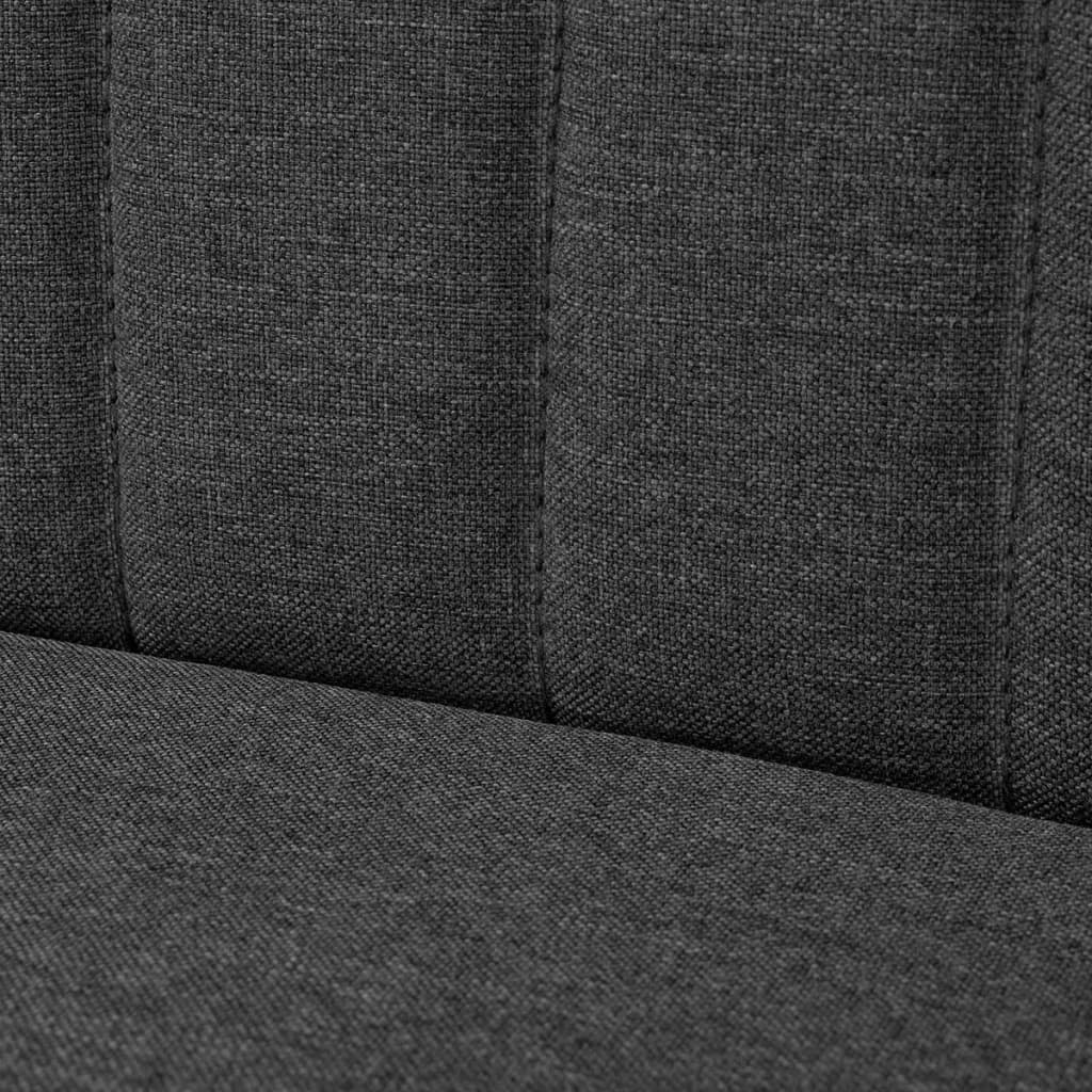 Sötétszürke szövetkanapé 117 x 55,5 x 77 cm Sötétszürke szövetkanapé 117 x 55,5 x 77 cm