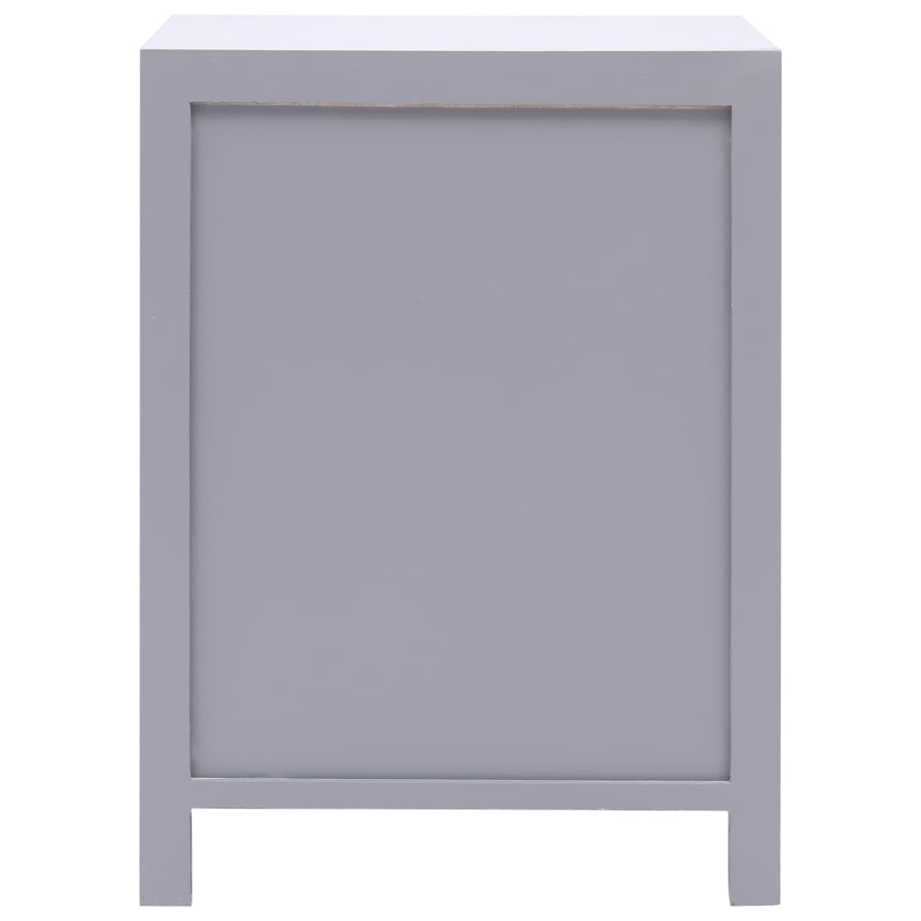 Szürke császárfa éjjeliszekrény 38 x 28 x 52 cm