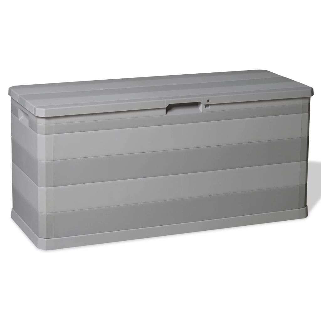 Szürke kerti tárolóláda 117 x 45 x 56 cm Szürke kerti tárolóláda 117 x 45 x 56 cm