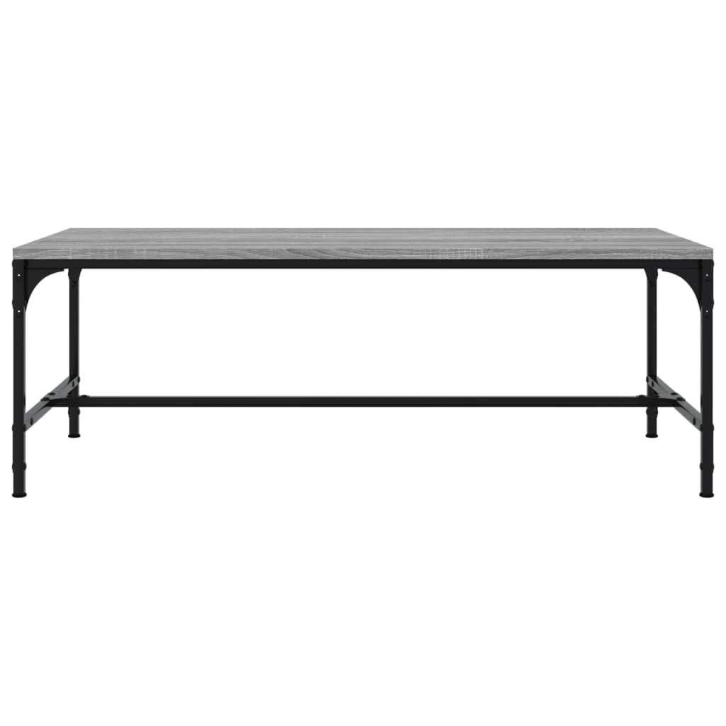Szürke sonoma szerelt fa dohányzóasztal 100 x 50 x 35 cm Szürke sonoma szerelt fa dohányzóasztal 100 x 50 x 35 cm