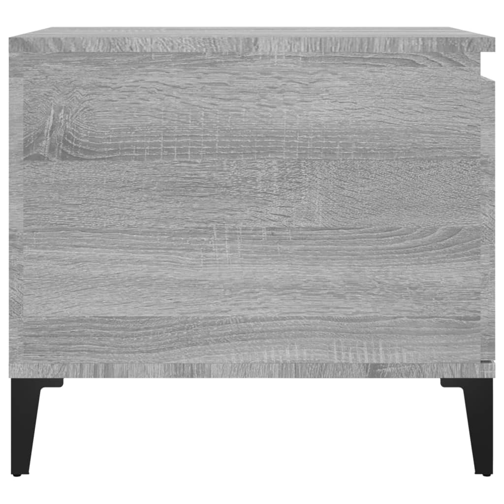 Szürke sonoma szerelt fa dohányzóasztal 100 x 50 x 45 cm Szürke sonoma szerelt fa dohányzóasztal 100 x 50 x 45 cm