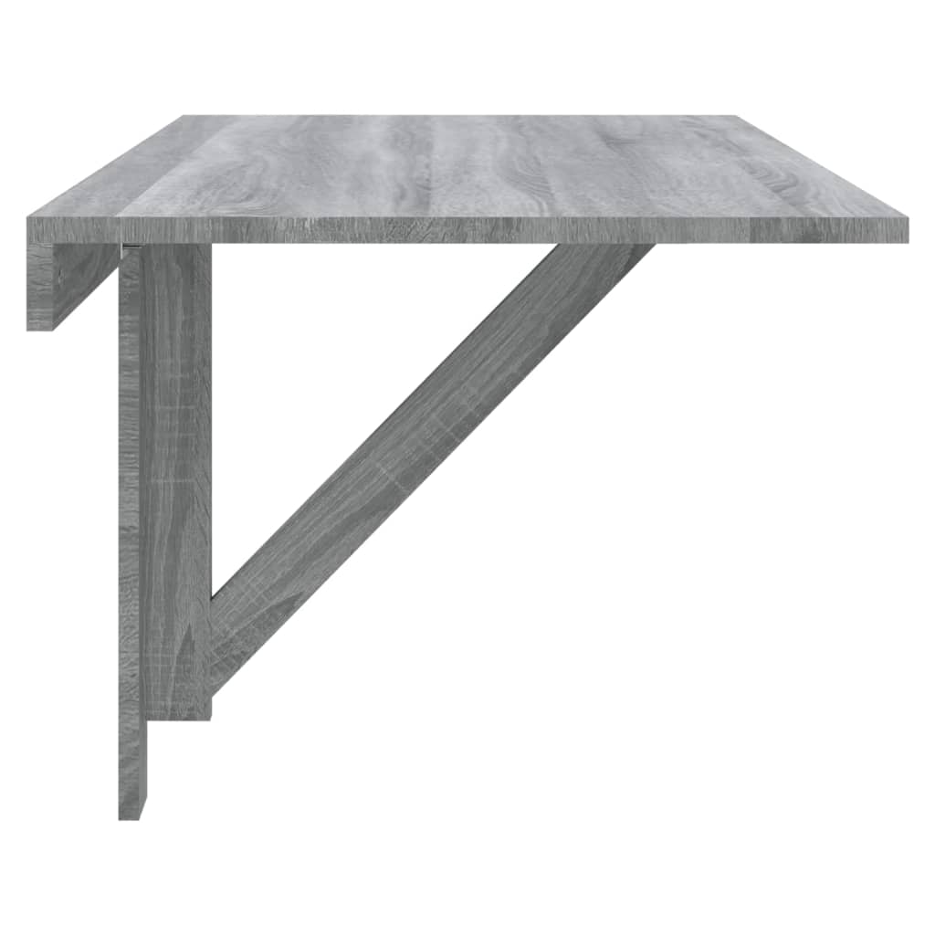 Szürke sonoma szerelt fa összecsukható fali asztal 100x60x56 cm Szürke sonoma szerelt fa összecsukható fali asztal 100x60x56 cm