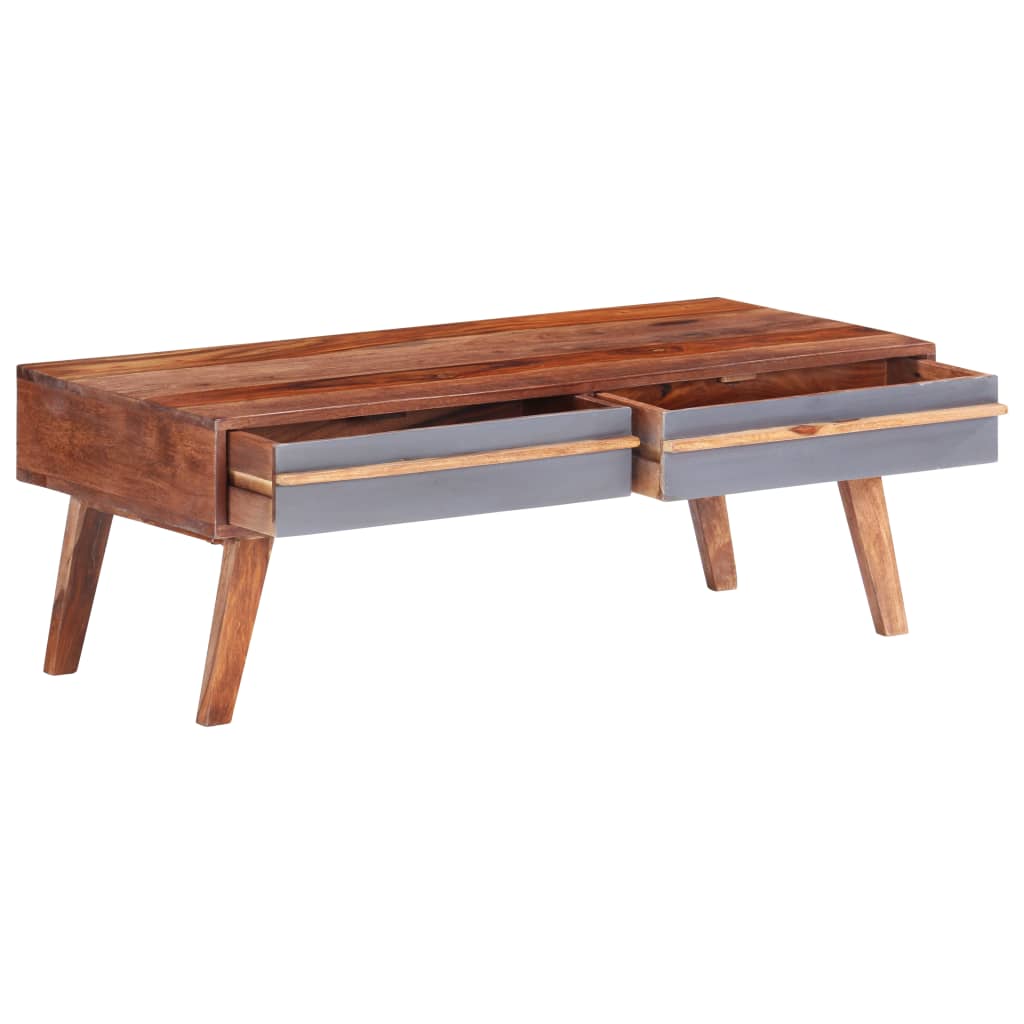 Szürke tömör kelet-indiai rózsafa dohányzóasztal 110x50x40 cm Szürke tömör kelet-indiai rózsafa dohányzóasztal 110x50x40 cm