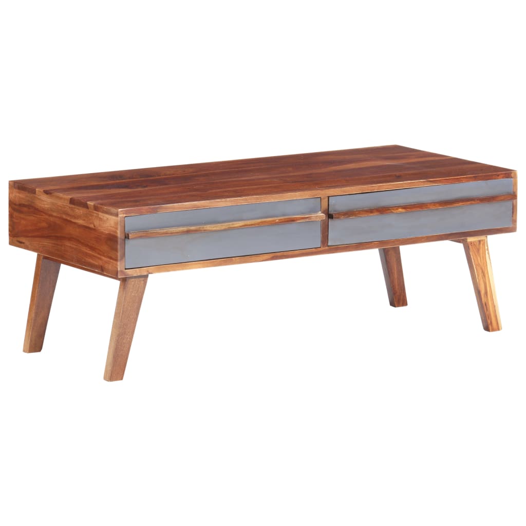 Szürke tömör kelet-indiai rózsafa dohányzóasztal 110x50x40 cm Szürke tömör kelet-indiai rózsafa dohányzóasztal 110x50x40 cm