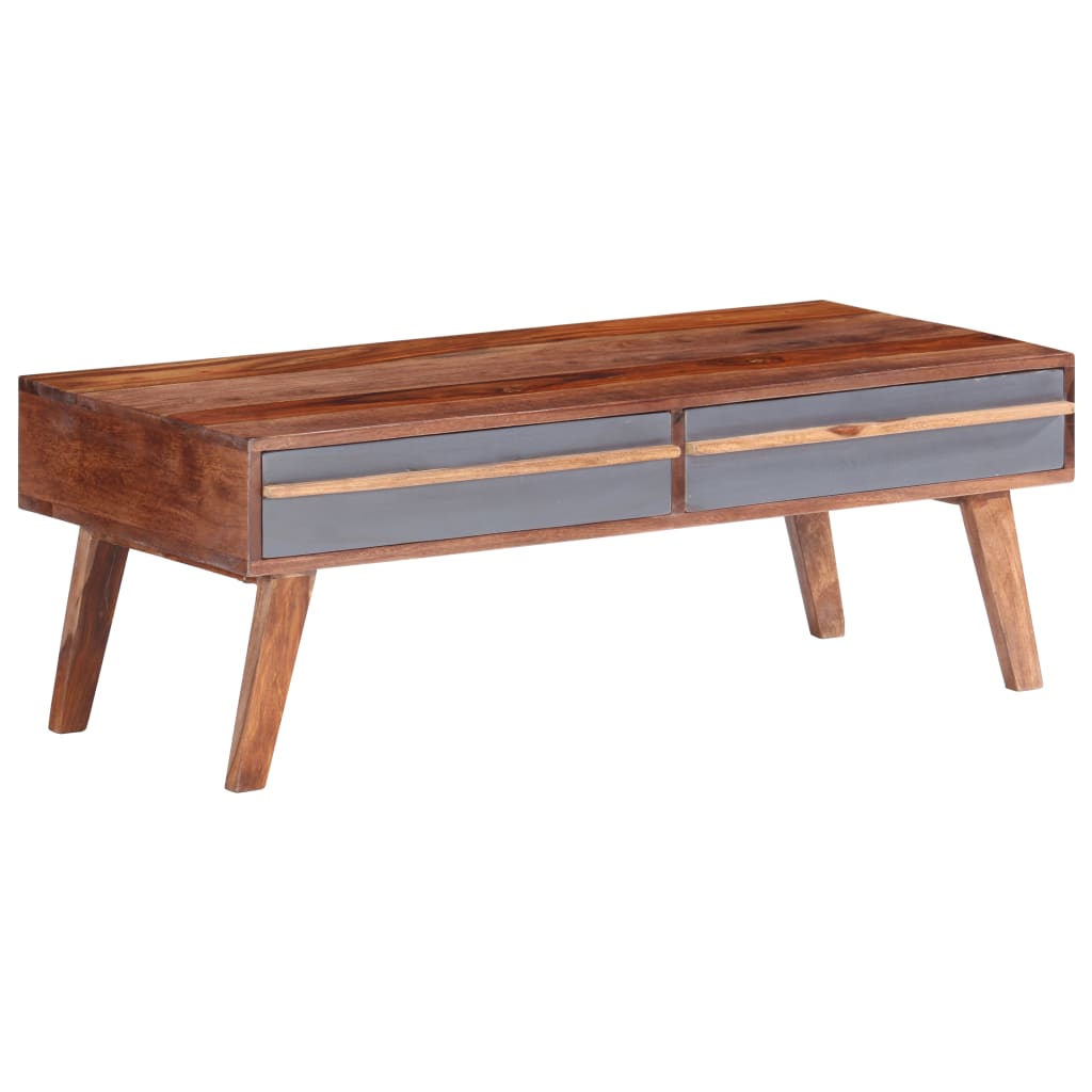 Szürke tömör kelet-indiai rózsafa dohányzóasztal 110x50x40 cm Szürke tömör kelet-indiai rózsafa dohányzóasztal 110x50x40 cm