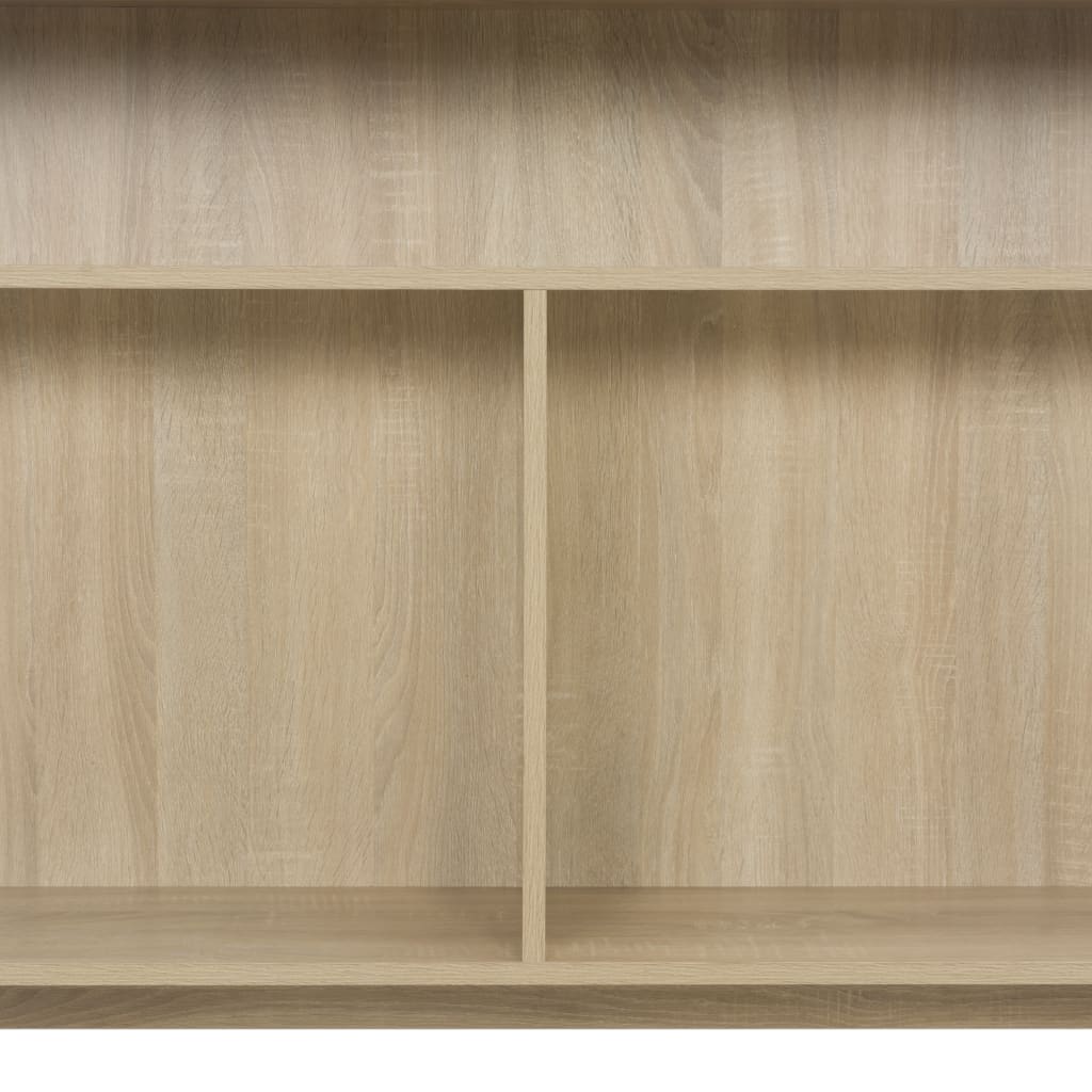 Tölgyfa színű bárasztal 2 asztallappal 130 x 40 x 120 cm