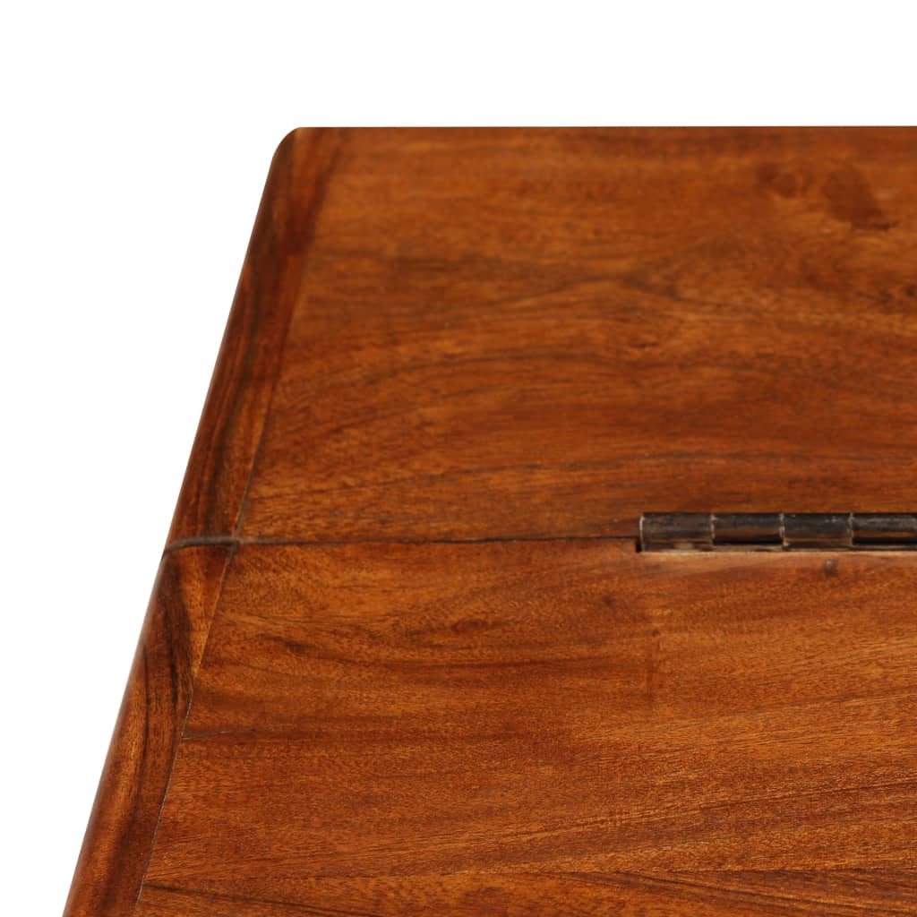 Tömör akácfa dohányzóasztal rózsafa felülettel 110 x 55 x 35 cm