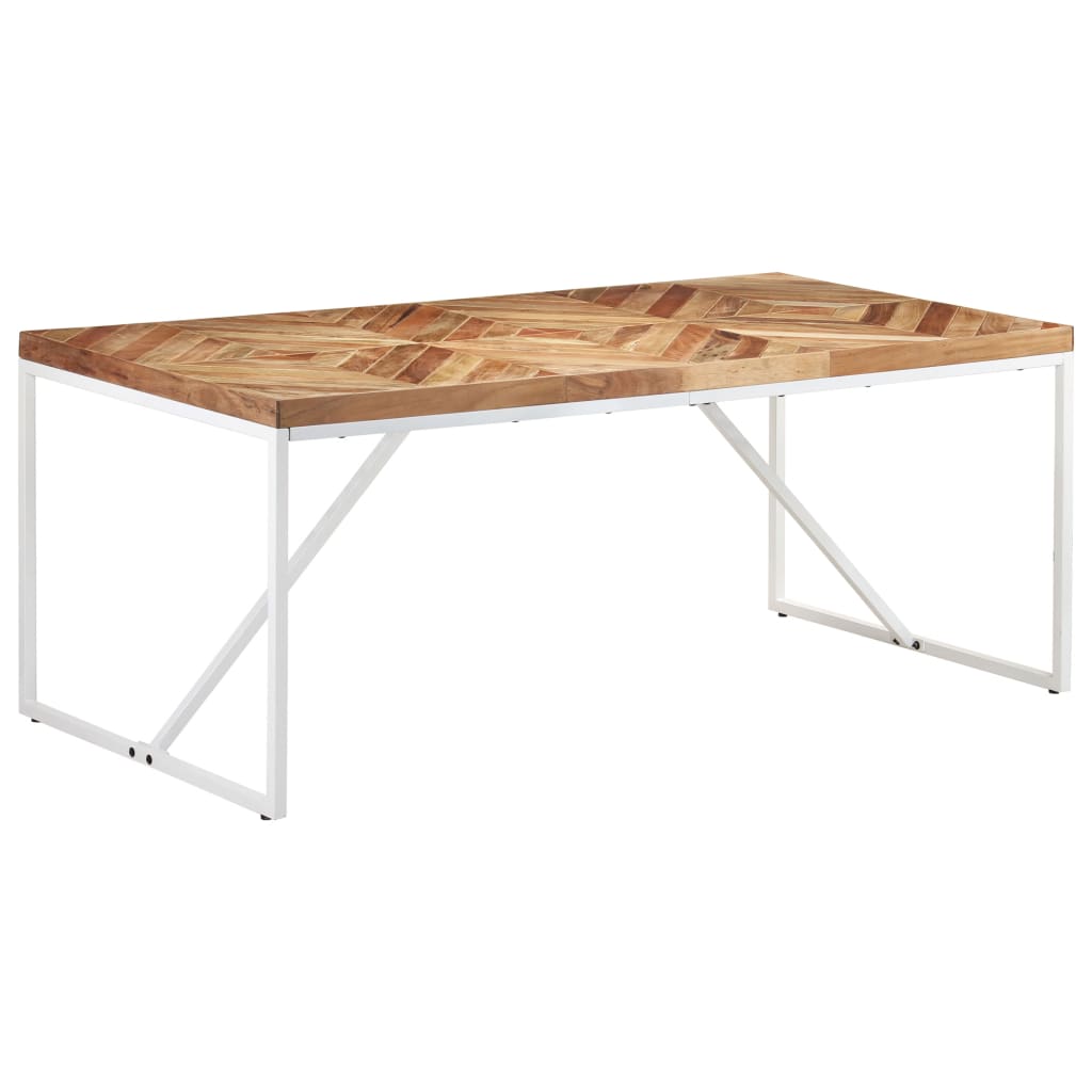 Tömör akácfa és mangófa étkezőasztal 180 x 90 x 76 cm