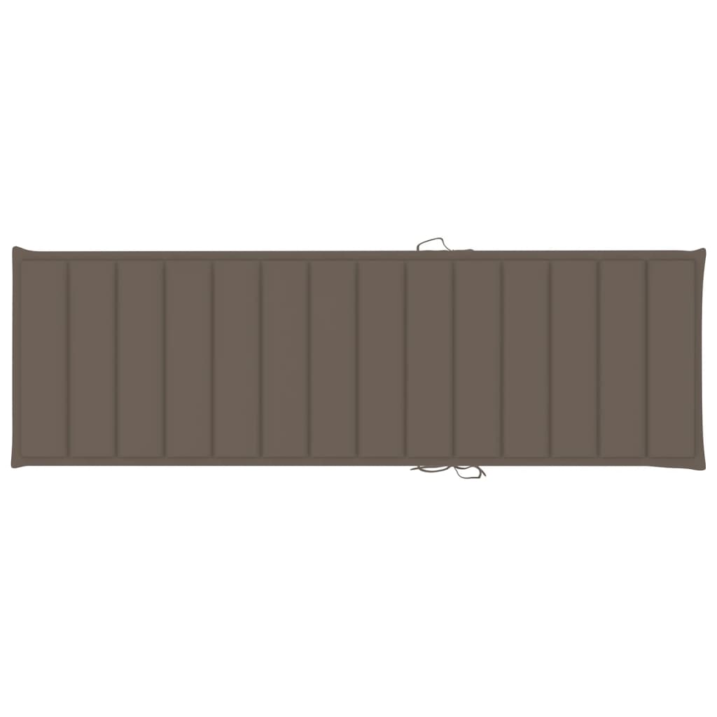 Tömör akácfa kerti napozóágy párnával