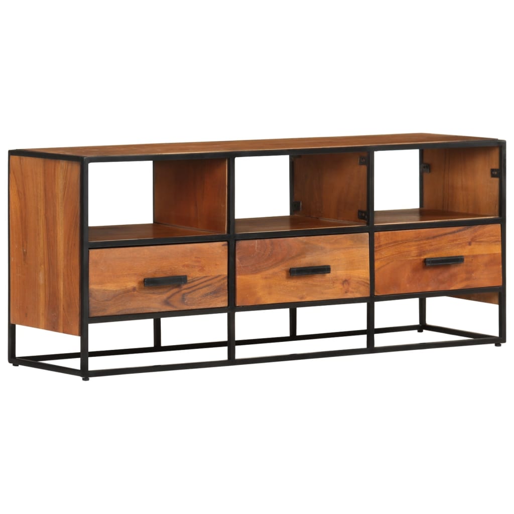 Tömör akácfa tv-szekrény 110 x 30 x 45 cm Tömör akácfa tv-szekrény 110 x 30 x 45 cm
