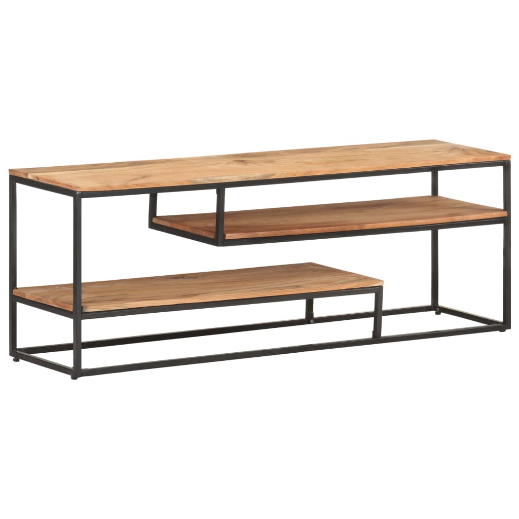 Tömör akácfa tv-szekrény 130 x 30 x 45 cm Tömör akácfa tv-szekrény 130 x 30 x 45 cm