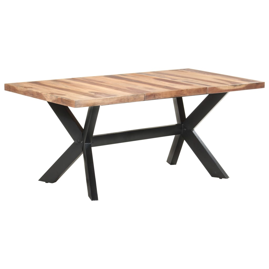 Tömör fa étkezőasztal paliszander felülettel 180 x 90 x 75 cm